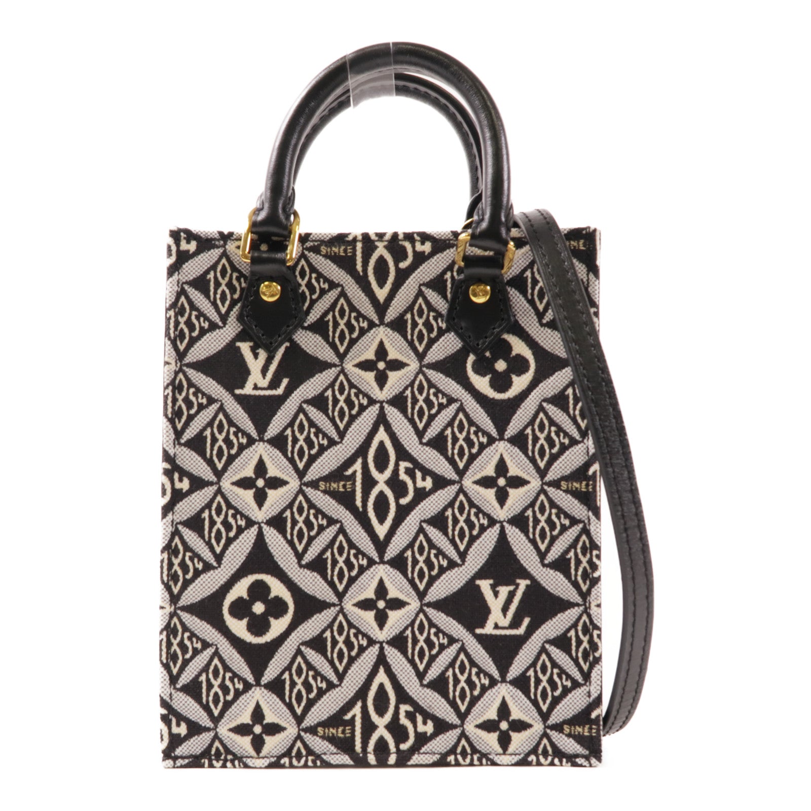 LOUIS VUITTON Petite Sac Plat Since 1854 2 Way Bag M80484 Monogram Jacquard