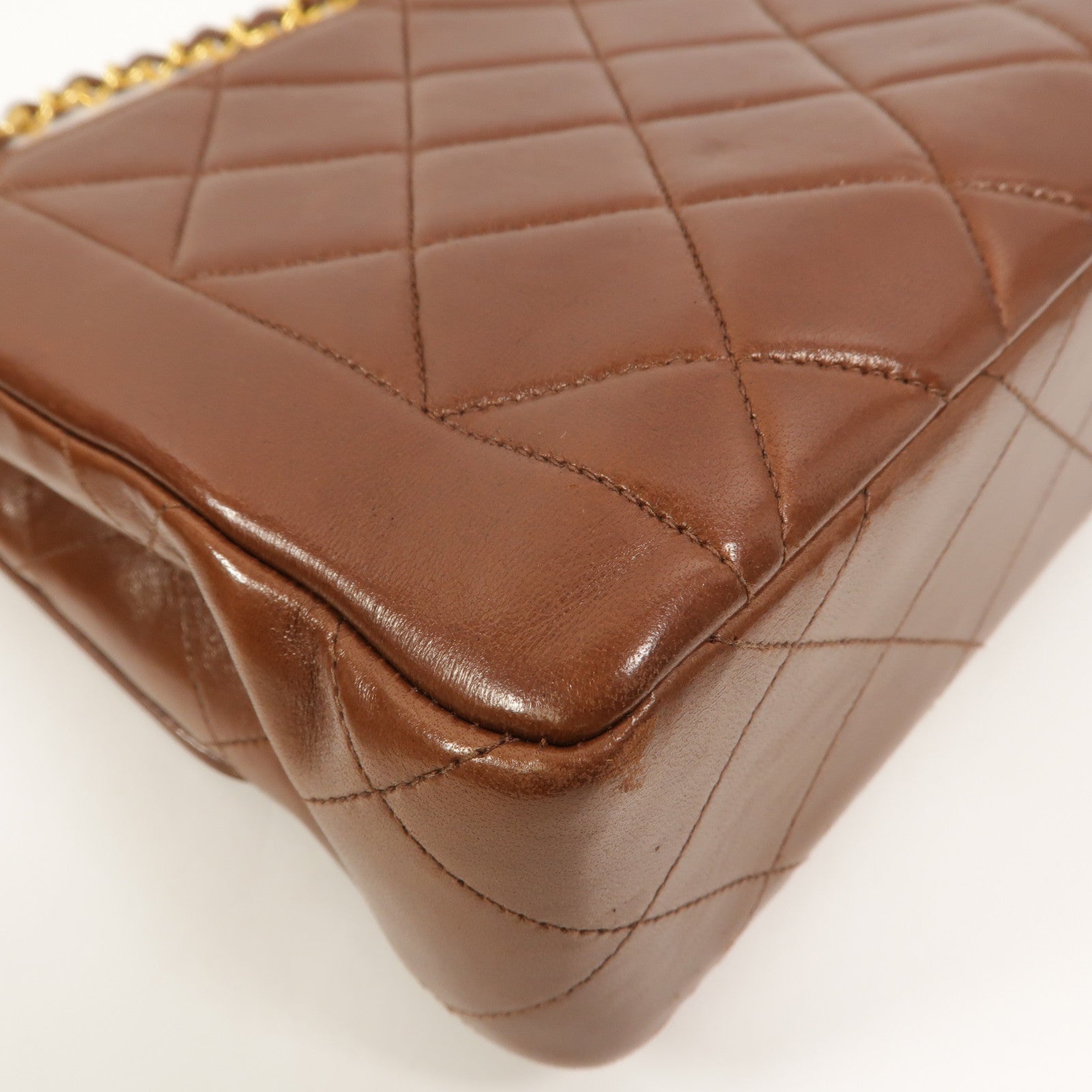 CHANEL 羊皮皮革Vintage Diana Medium鏈帶肩背袋