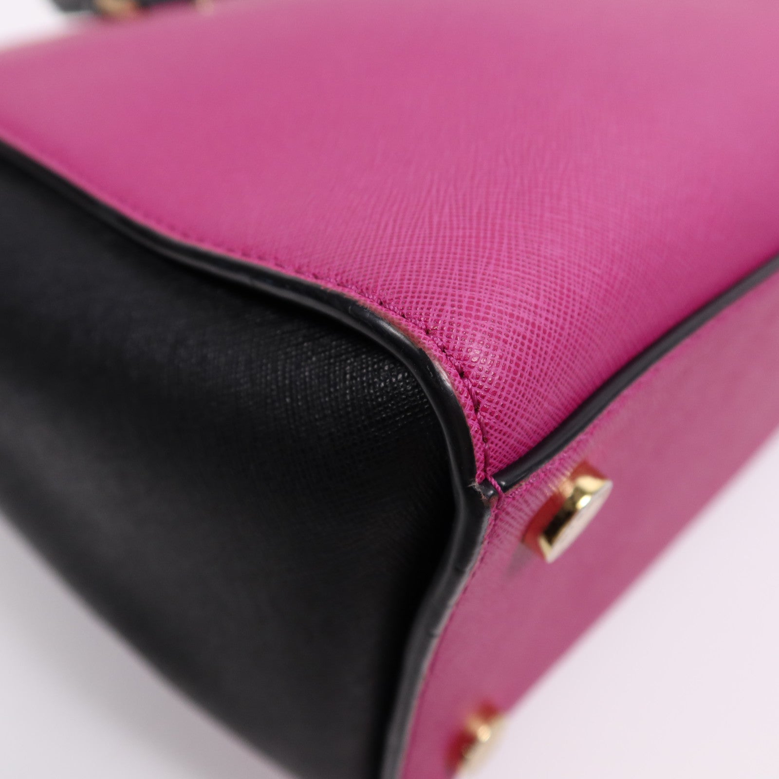 Michael Kors 牛皮皮革2 way Shoulder Bag金扣手挽肩背兩用袋