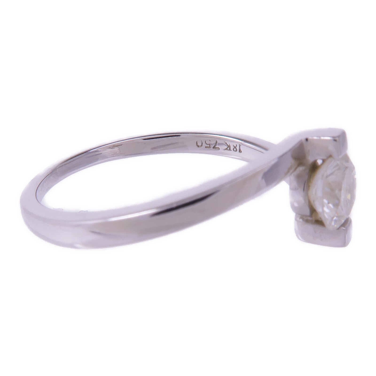 JEWELRY 【激減優惠】18K白金Diamond Ring鑽石戒指US#8