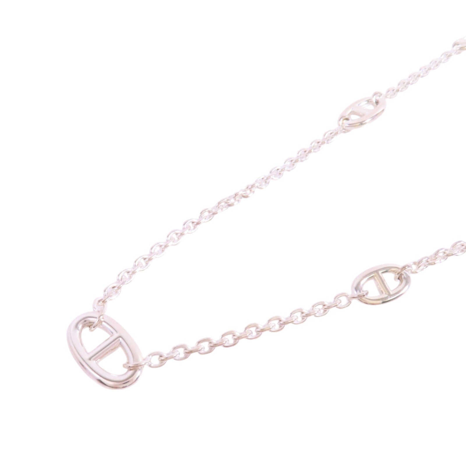 HERMES 925純銀Farandole Long Necklace銀扣項鏈