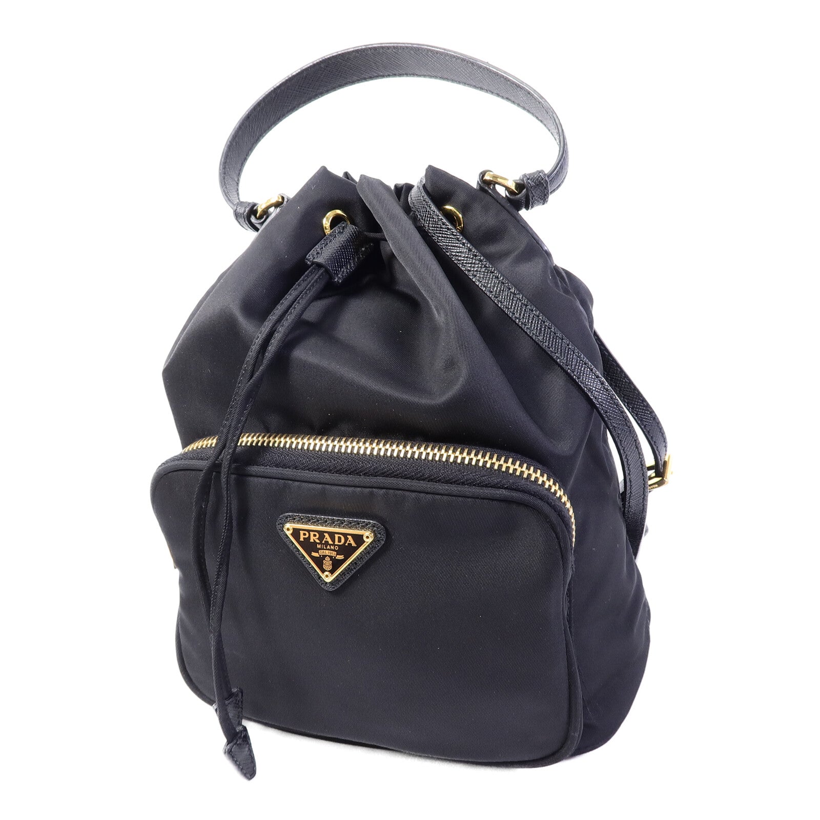 PRADA 尼龍Bucket Bag手挽肩背兩用袋