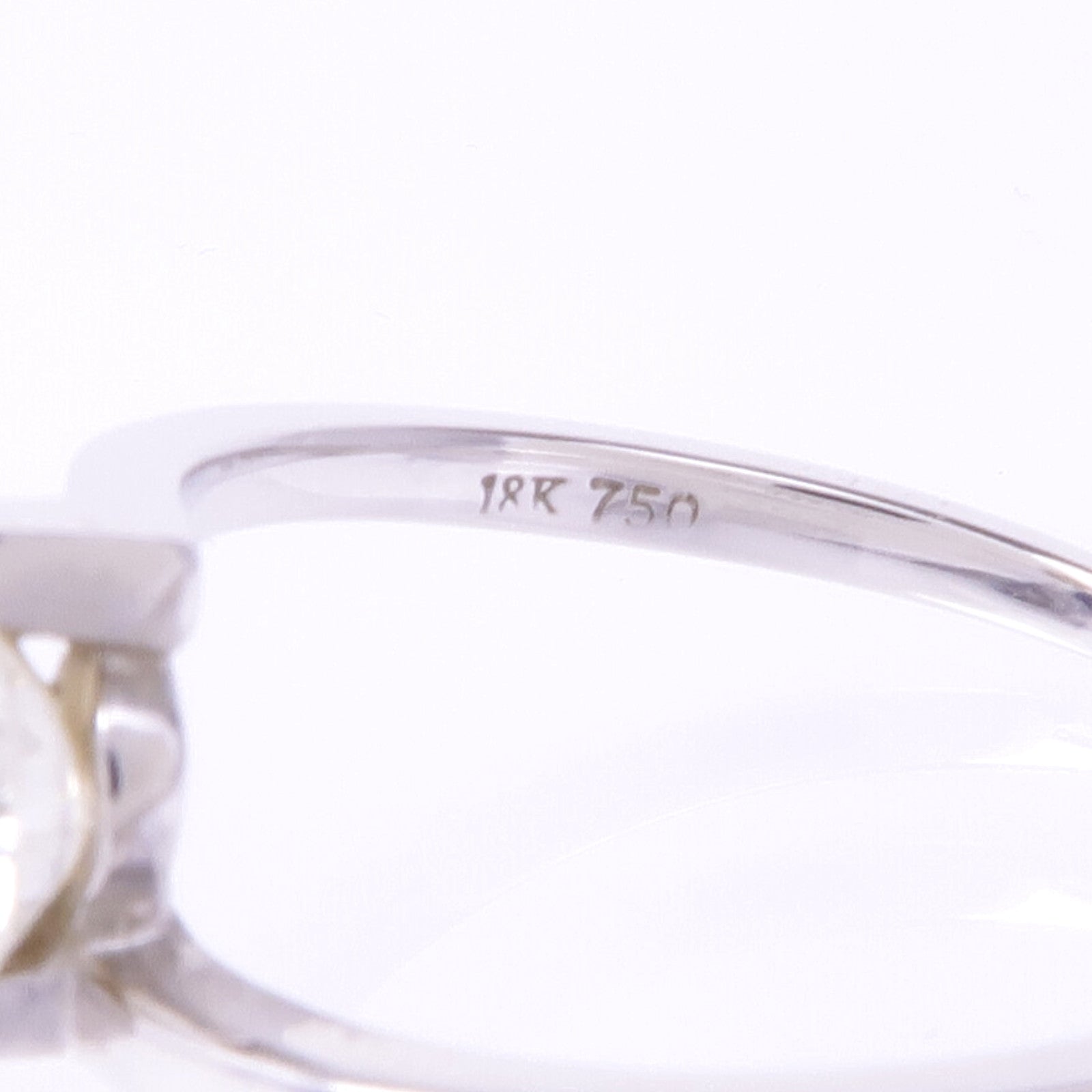 JEWELRY 【激減優惠】18K白金Diamond Ring鑽石戒指US#8