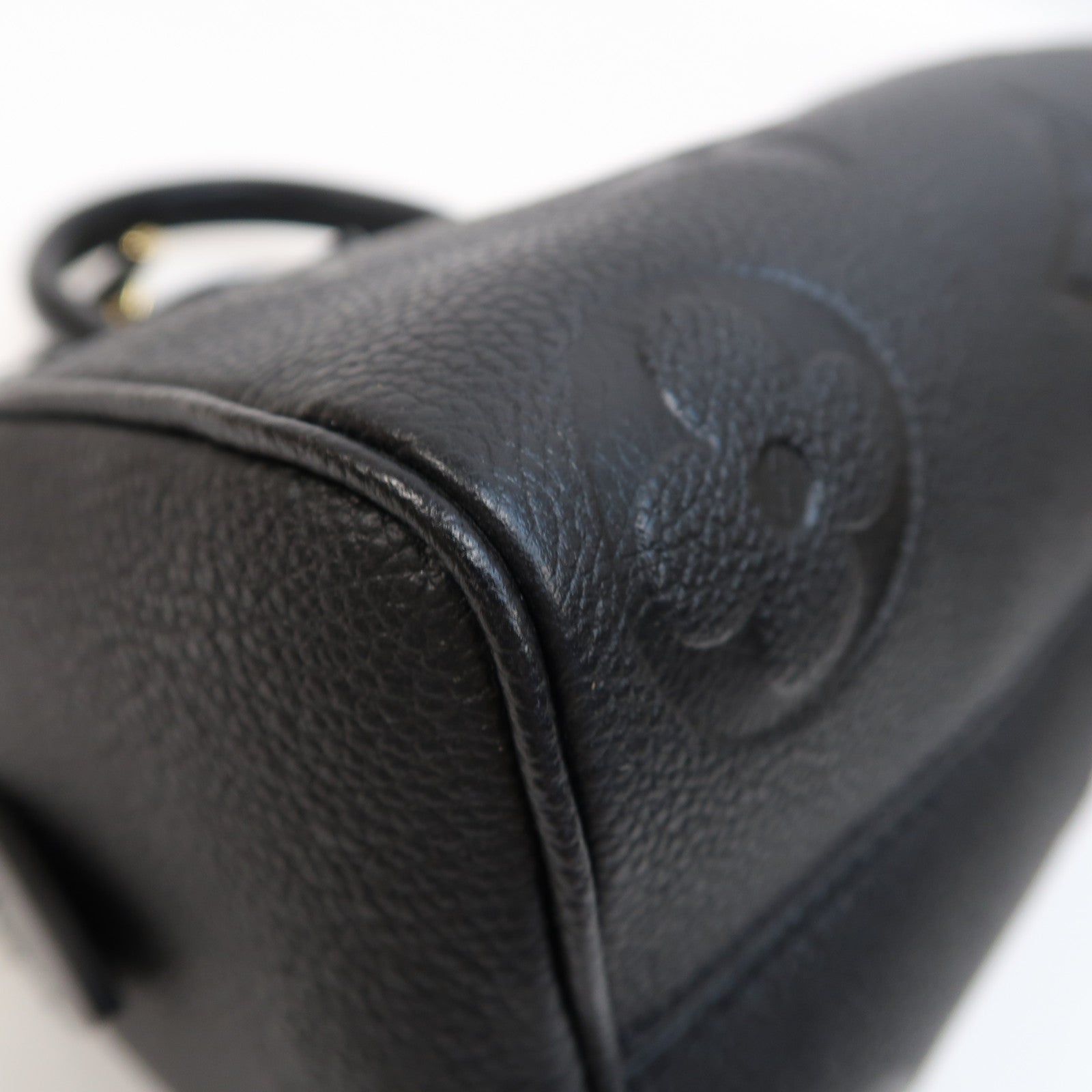LOUIS VUITTON Monogram Empreinte Speedy Bandouliere 20金扣手挽肩背兩用袋黑色