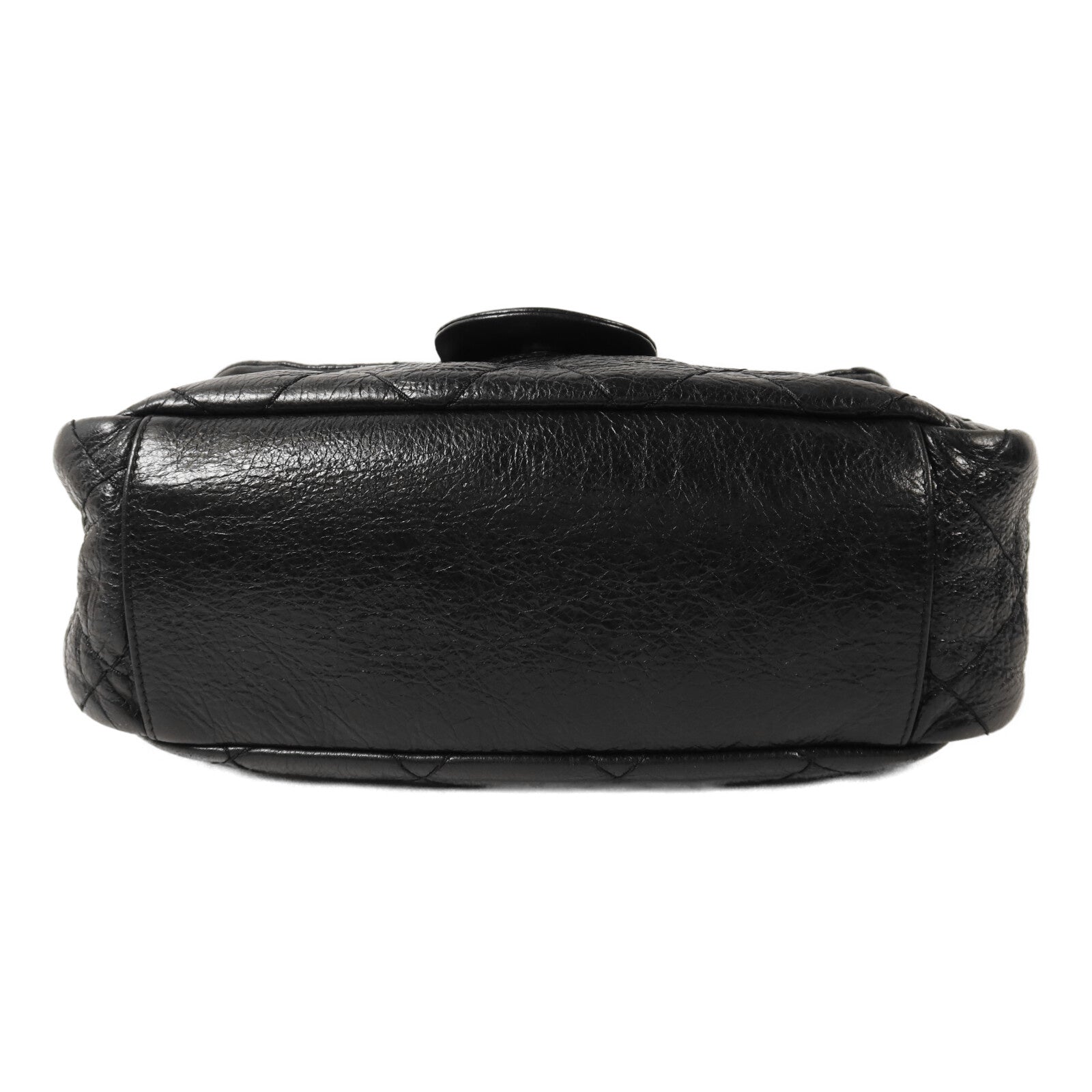 CHANEL 牛皮皮革Shoulder Bag銀扣肩背袋
