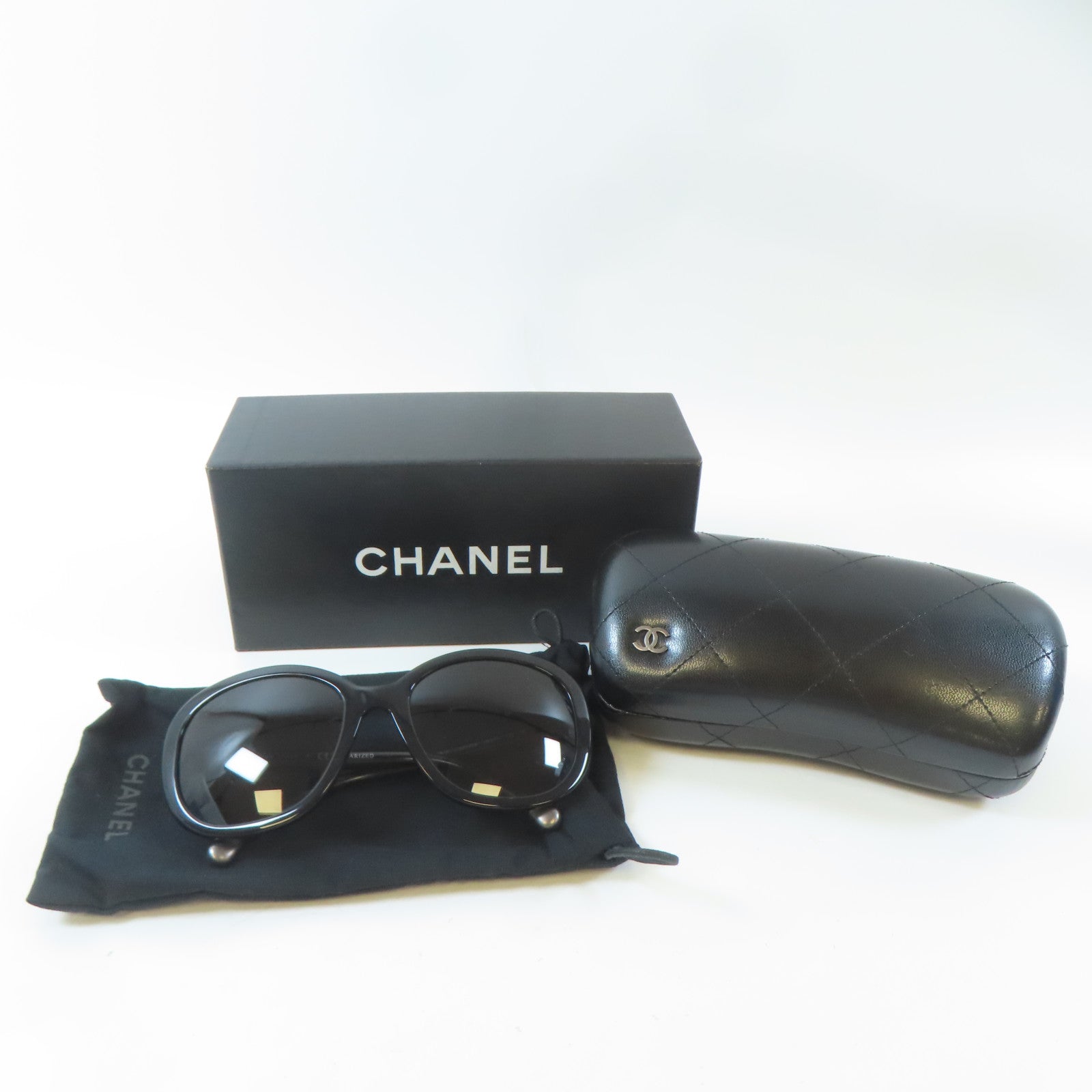 CHANEL PVC Sunglasses太陽眼鏡黑色