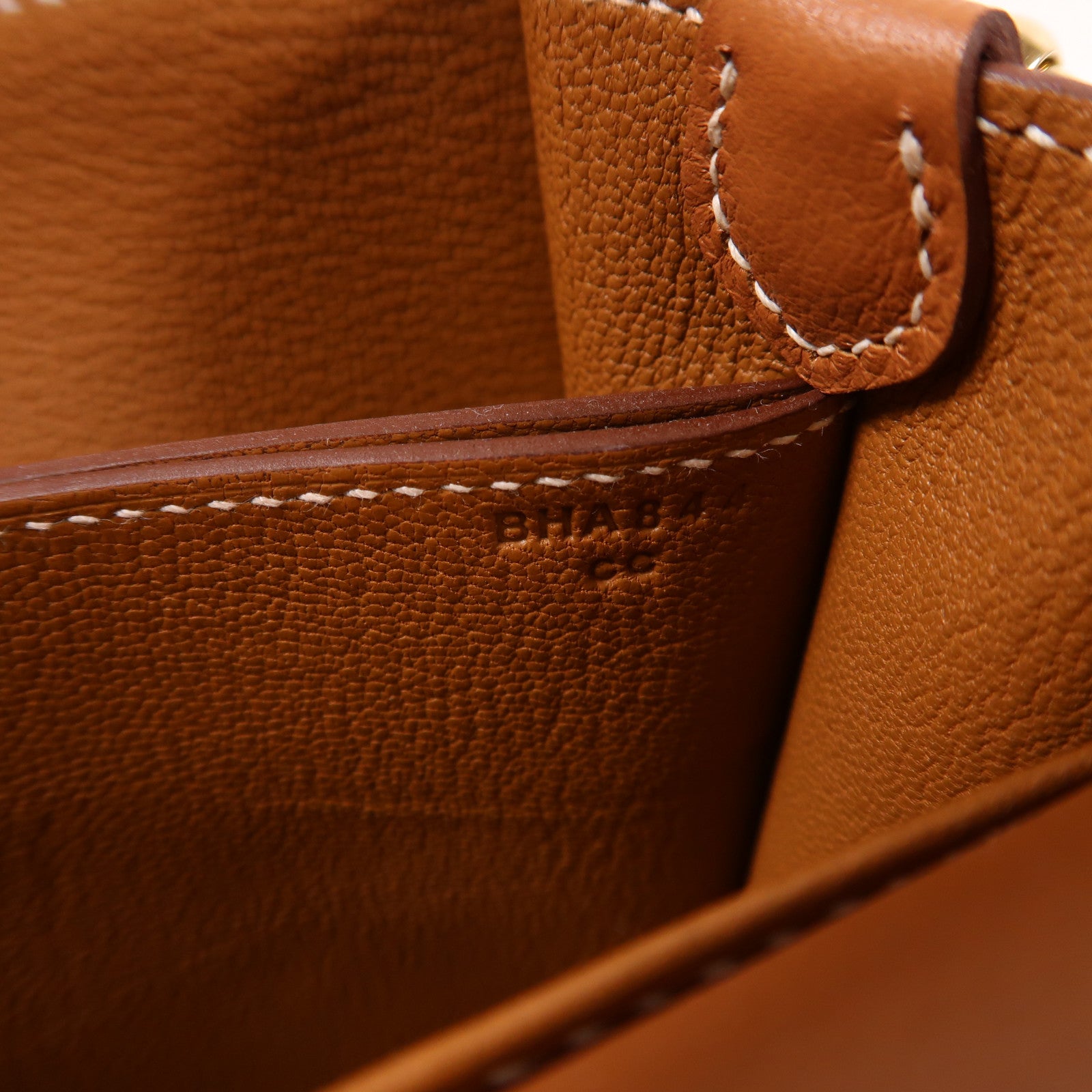 HERMES Evercolor皮革Mini Roulis金扣肩背袋金色