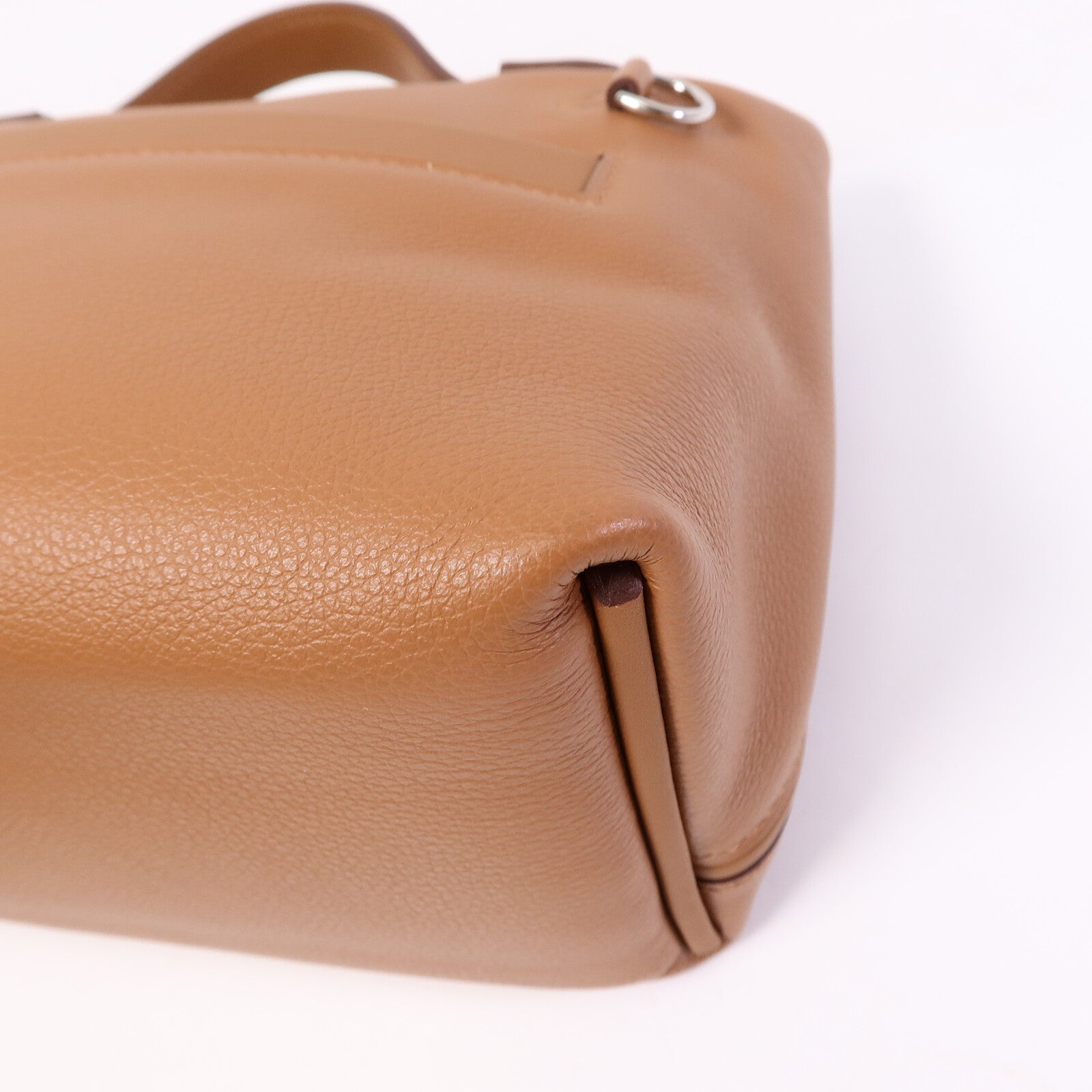 HERMES Evercolor/Swift皮革24/24 Mini手挽肩背兩用袋Gold/Jaune Milton