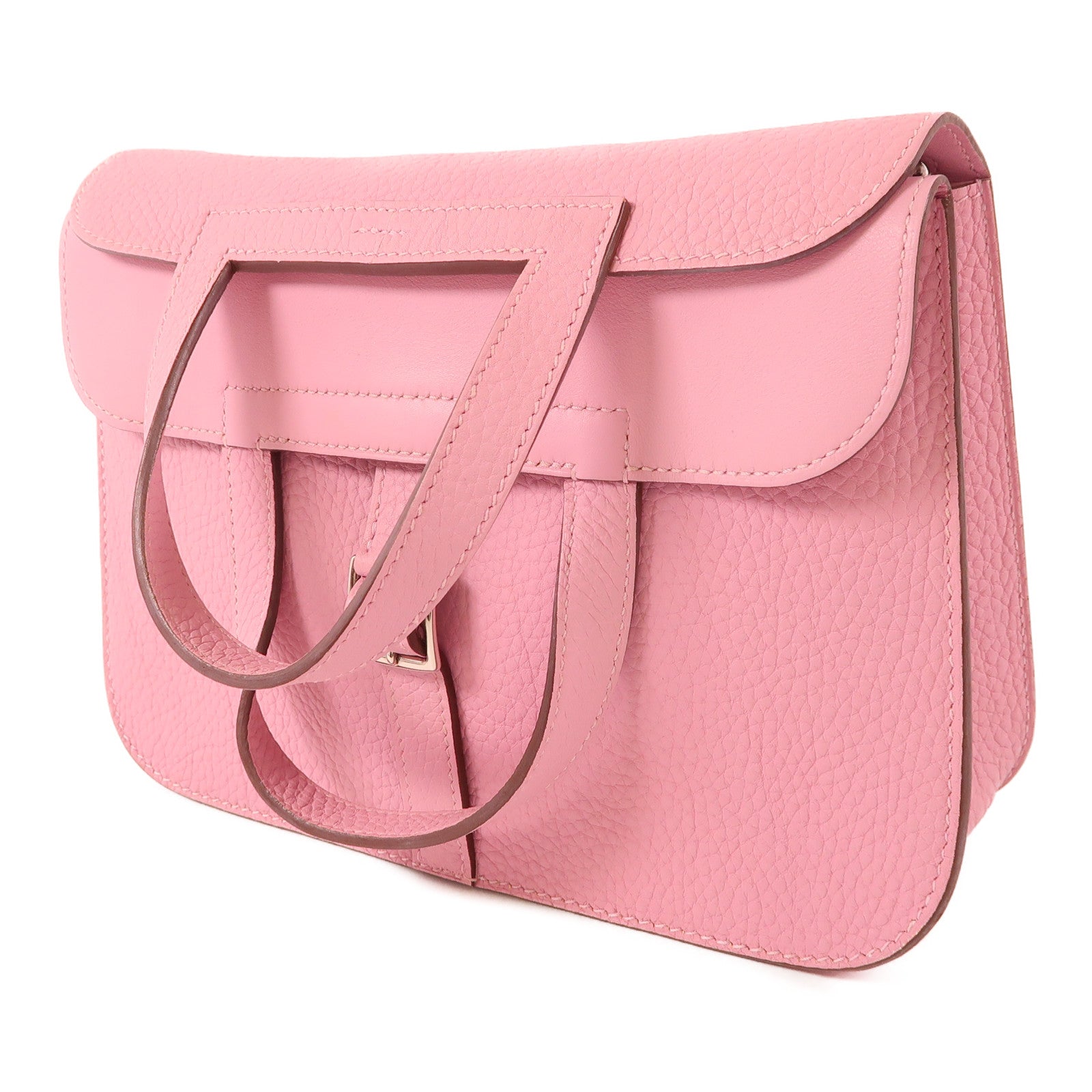HERMES Togo皮革Halzan 25手挽肩背兩用袋X9 Mauve Sylvestre