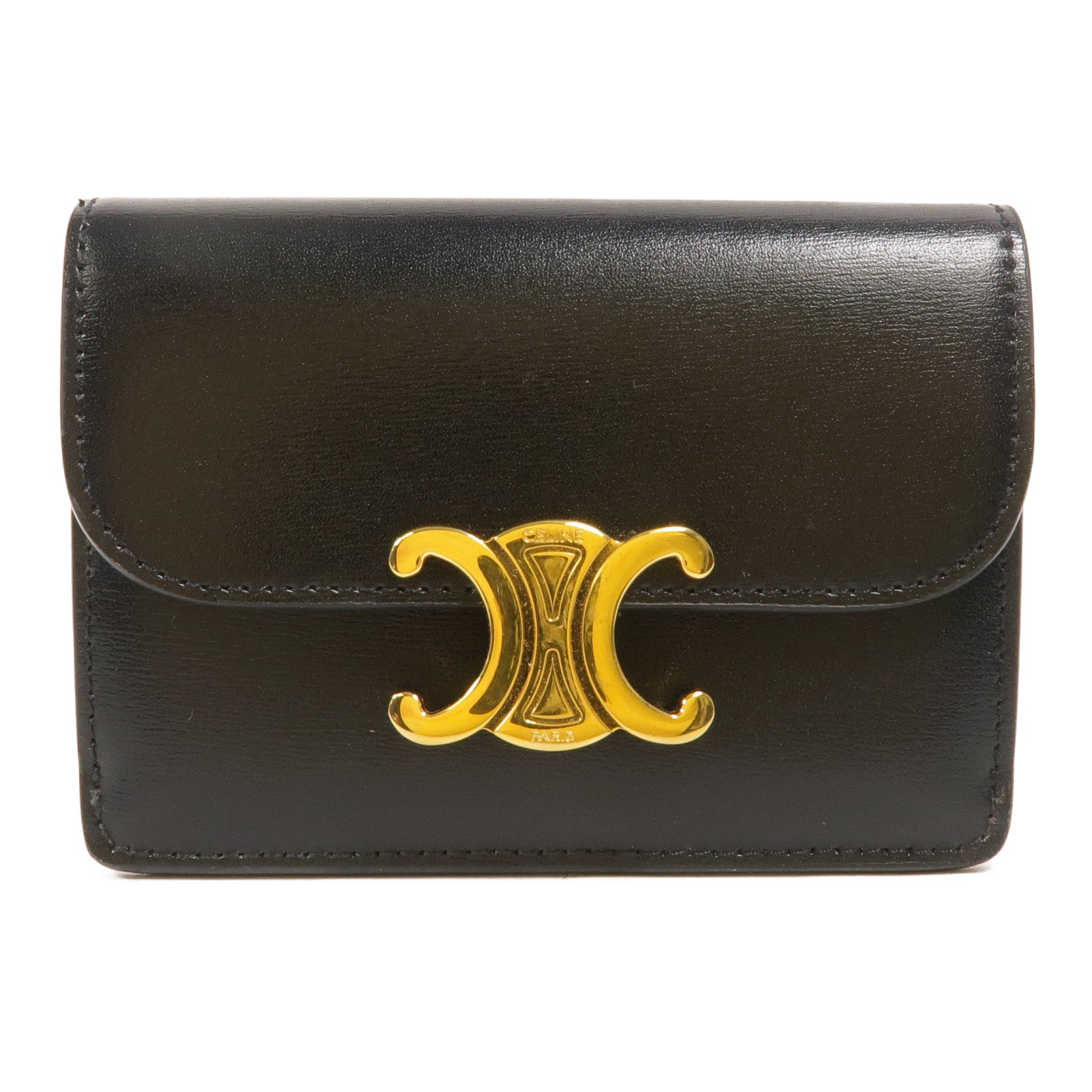 CELINE 牛皮皮革Triomphe Card Holder卡片套