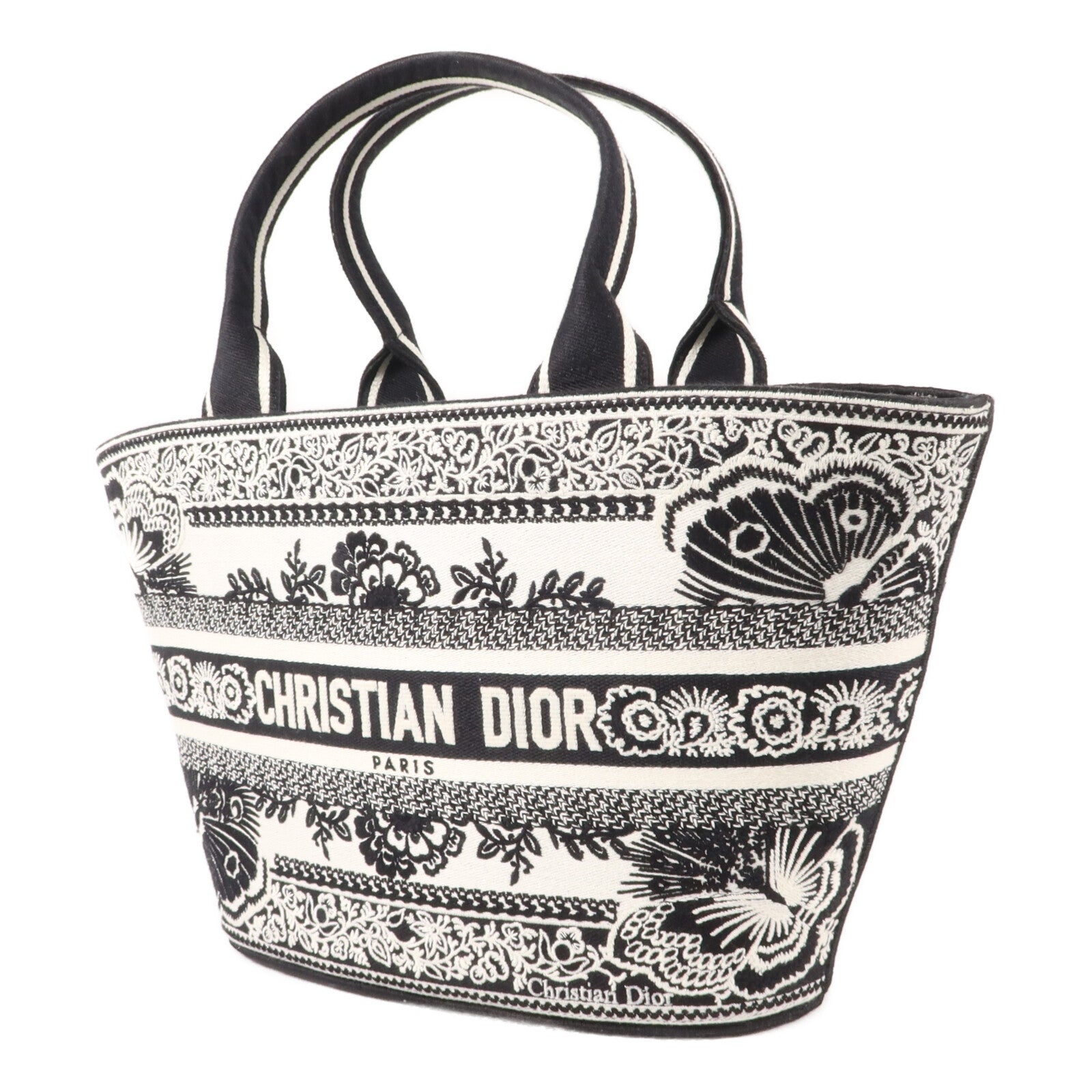Dior 帆布Butterfly Bandana Hat Bucket Bag手挽肩背兩用袋