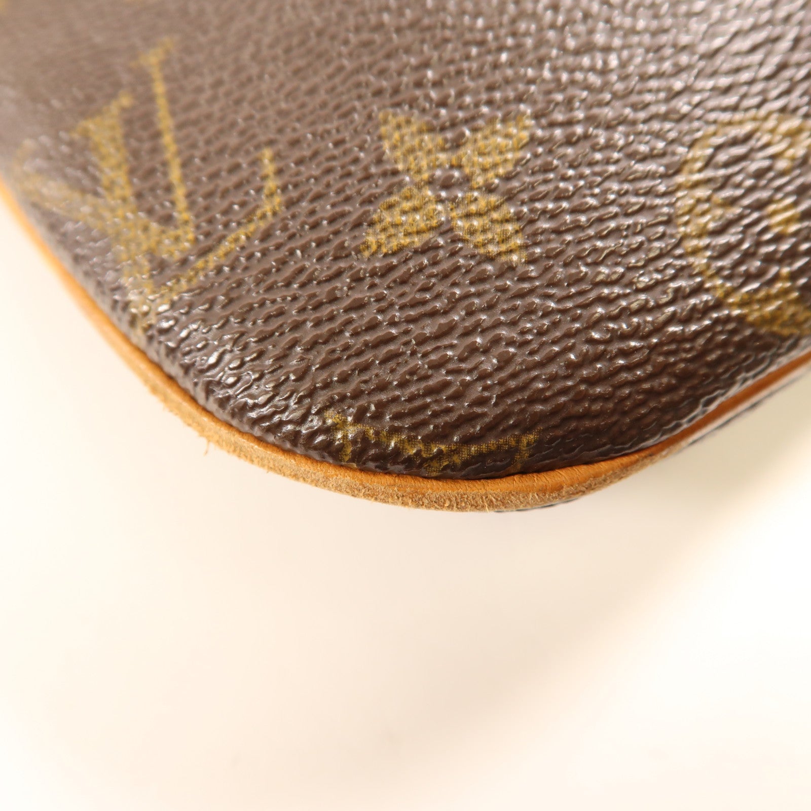 LOUIS VUITTON Monogram Pochette Bosphore金扣肩背袋棕色