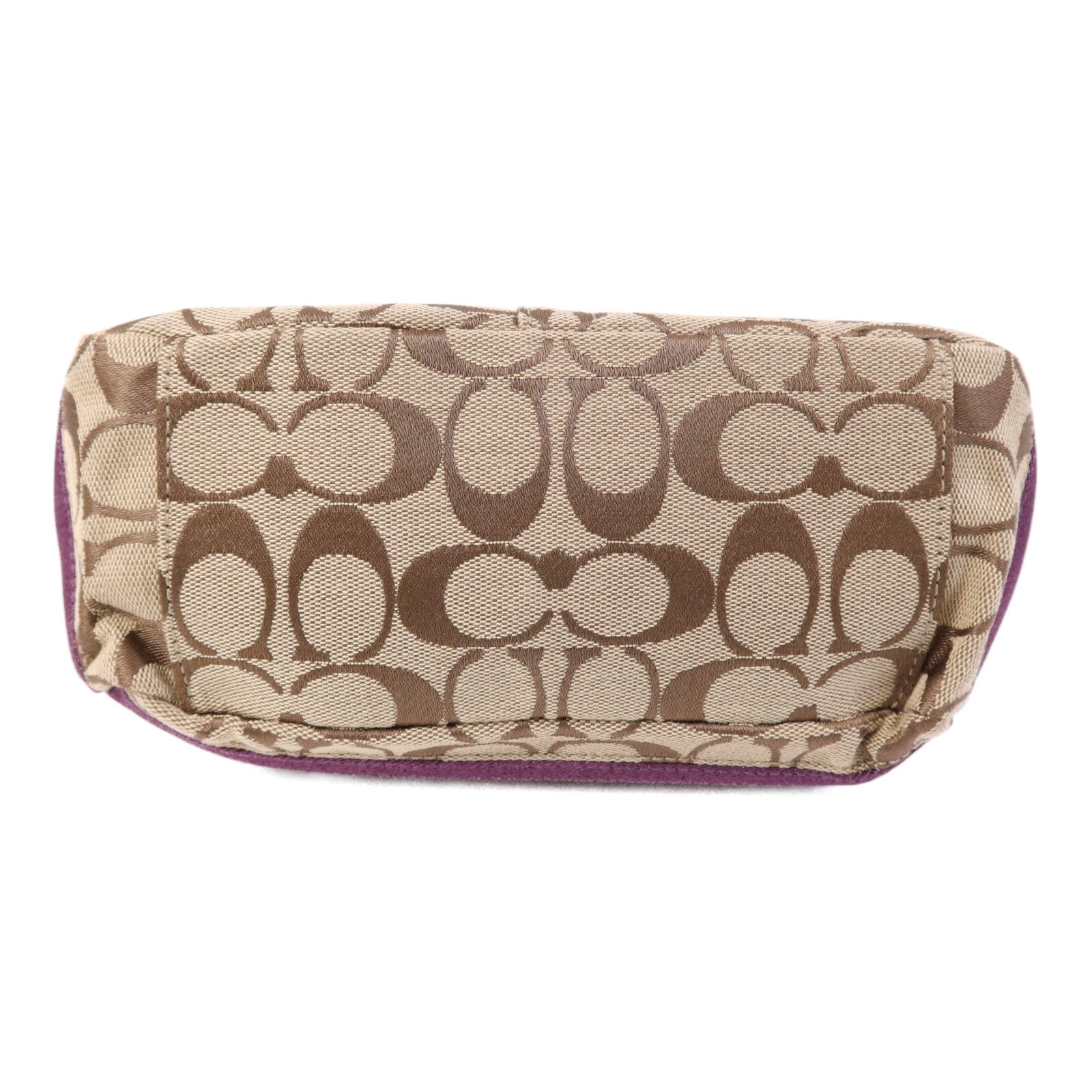 COACH 帆布Hand Bag銀扣手挽袋