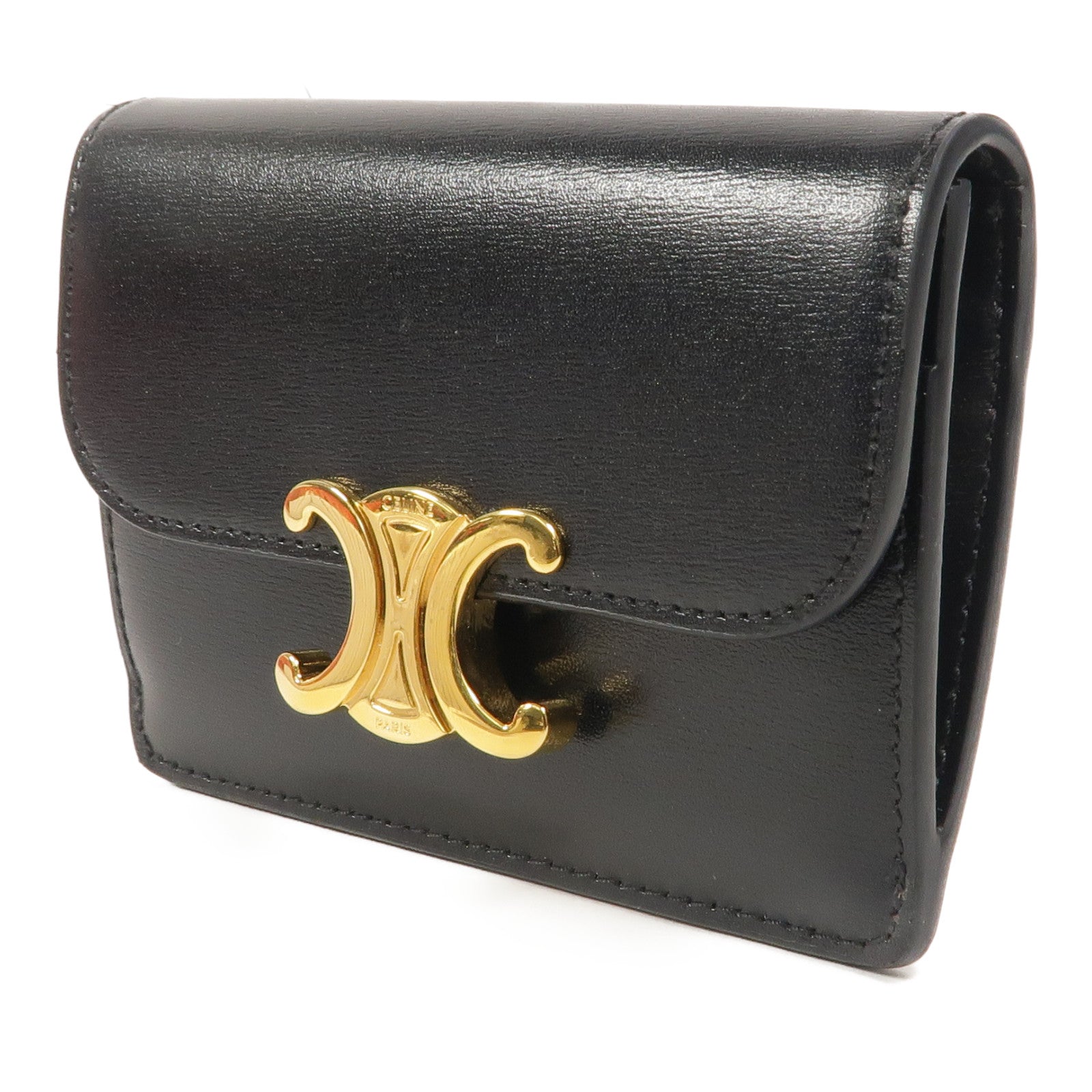 CELINE 牛皮皮革Triomphe Card Holder卡片套