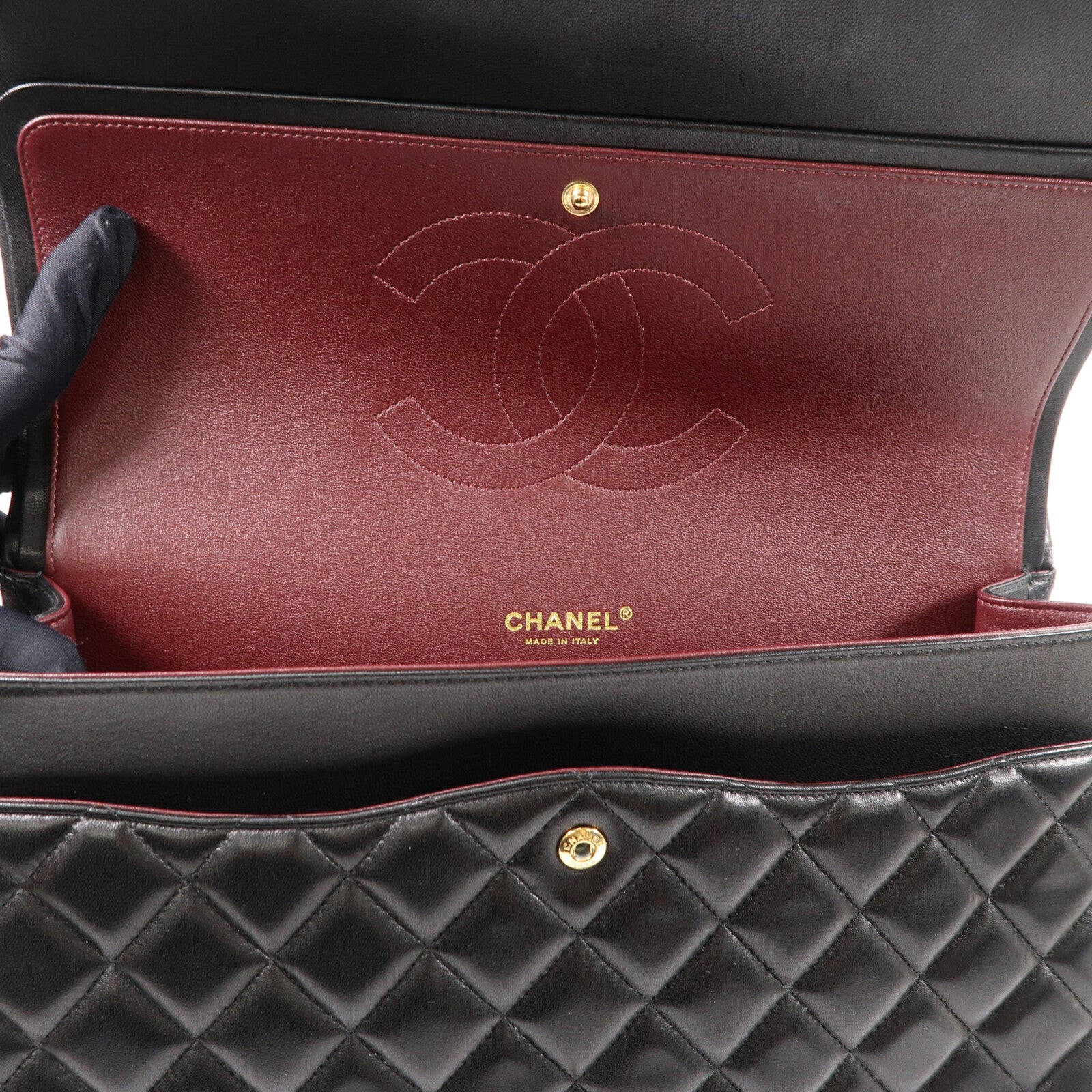 CHANEL 羊皮皮革Maxi Classic鏈帶肩背袋
