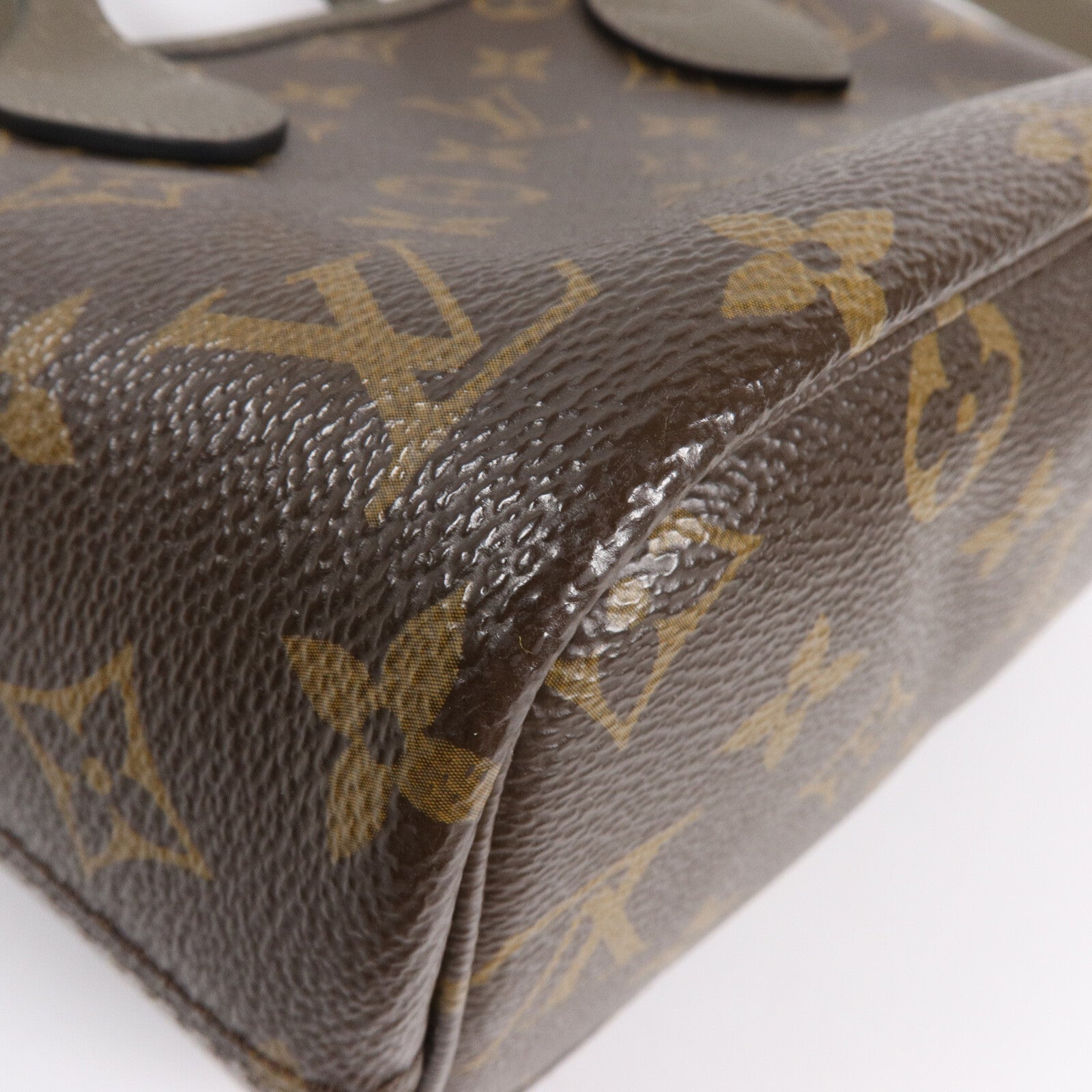 LOUIS VUITTON Monogram/牛皮皮革Neverfull Bandouliere Inside Out BB手挽肩背兩用袋