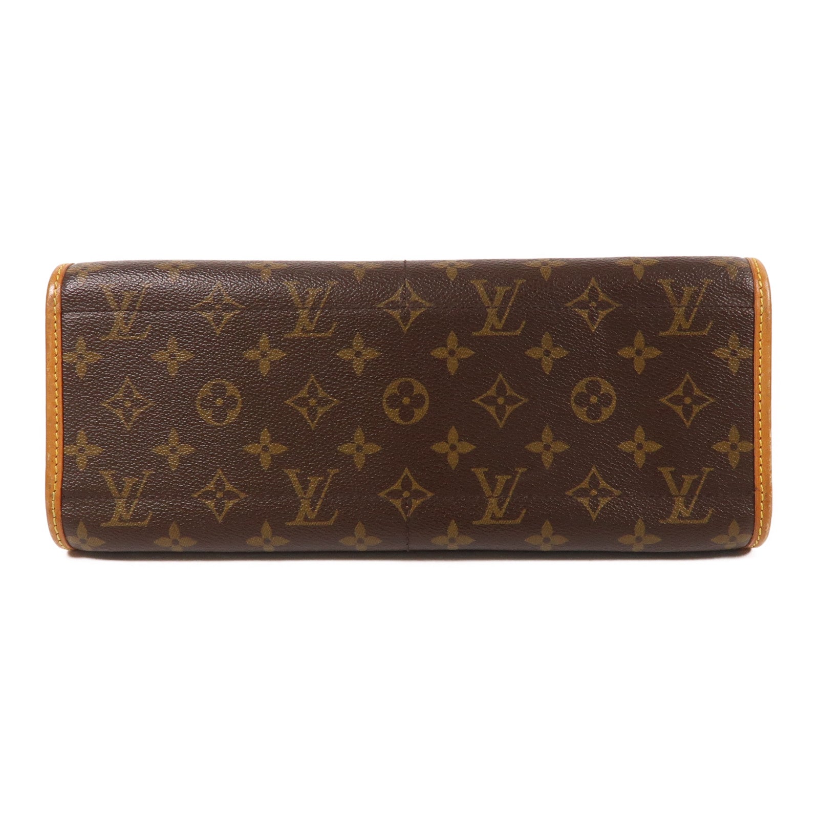 LOUIS VUITTON Monogram Popincourt Long金扣肩背袋棕色