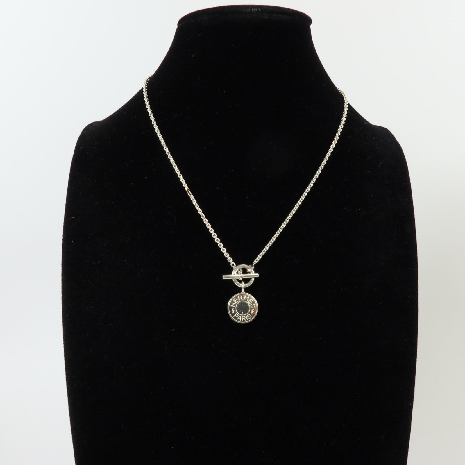 HERMES 952純銀Amulettes Ex-Libris Pendant Necklace項鏈