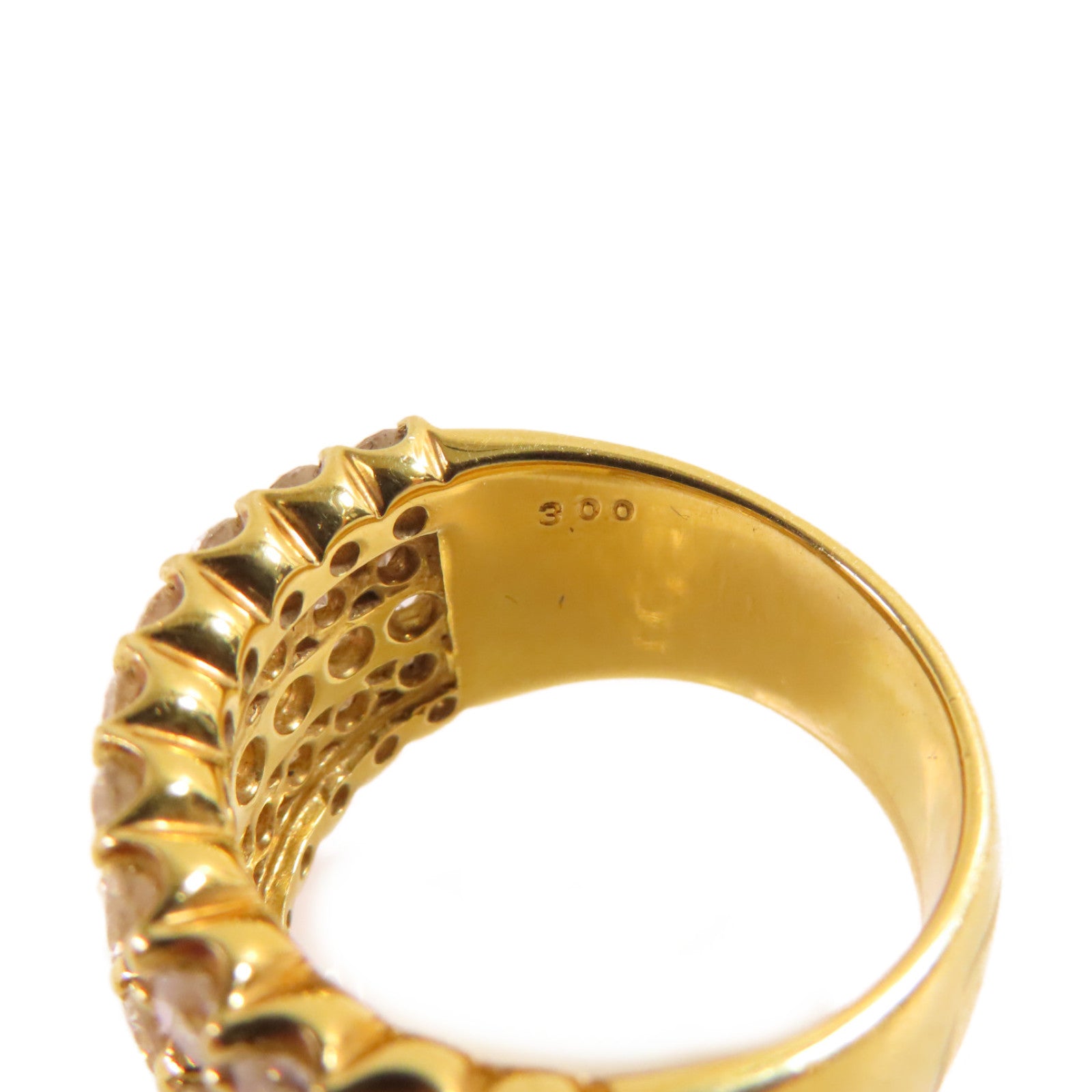JEWELRY 18K黃金/3.00ct鑚石Diamond Ring戒指US#6