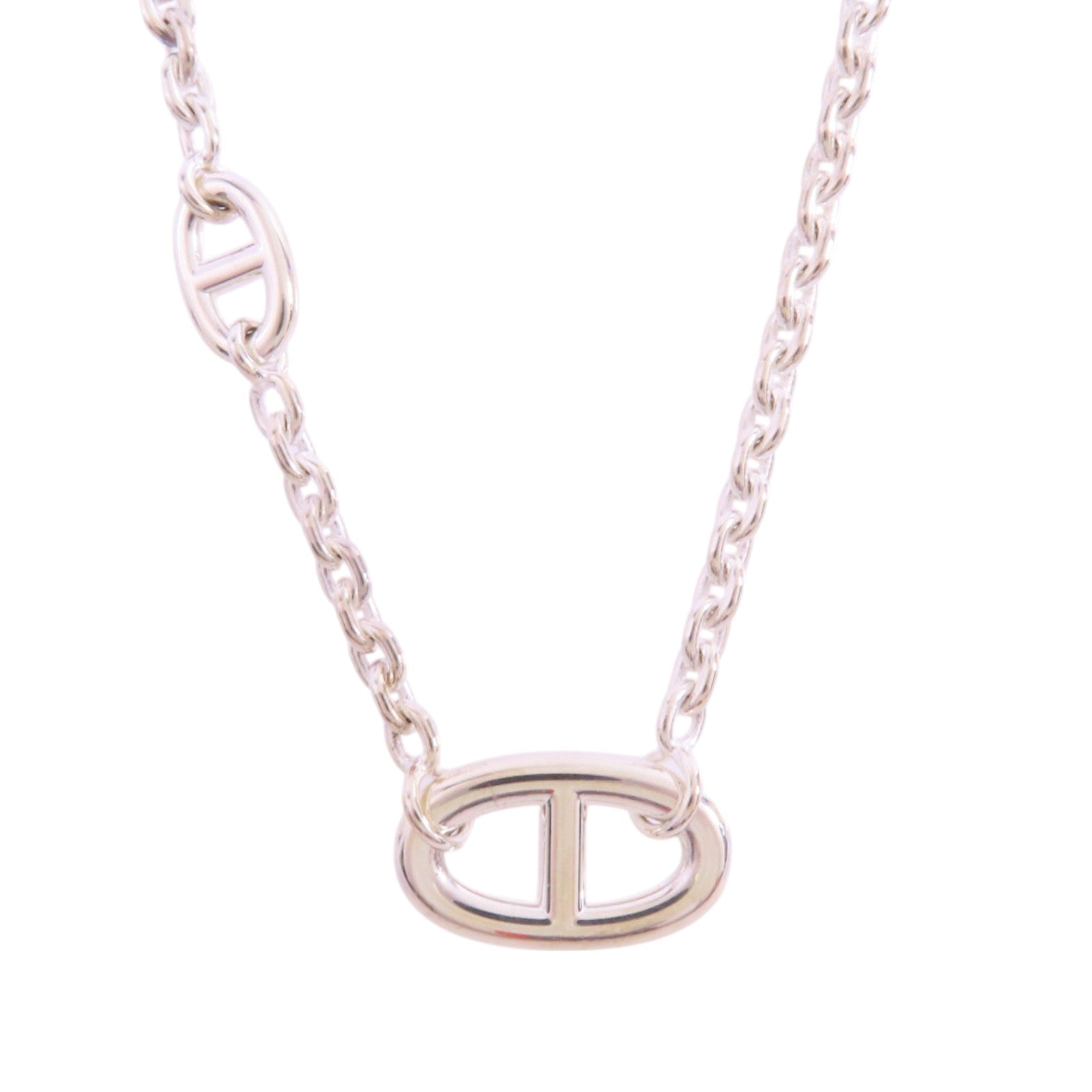 HERMES 925純銀Farandole Long Necklace銀扣項鏈