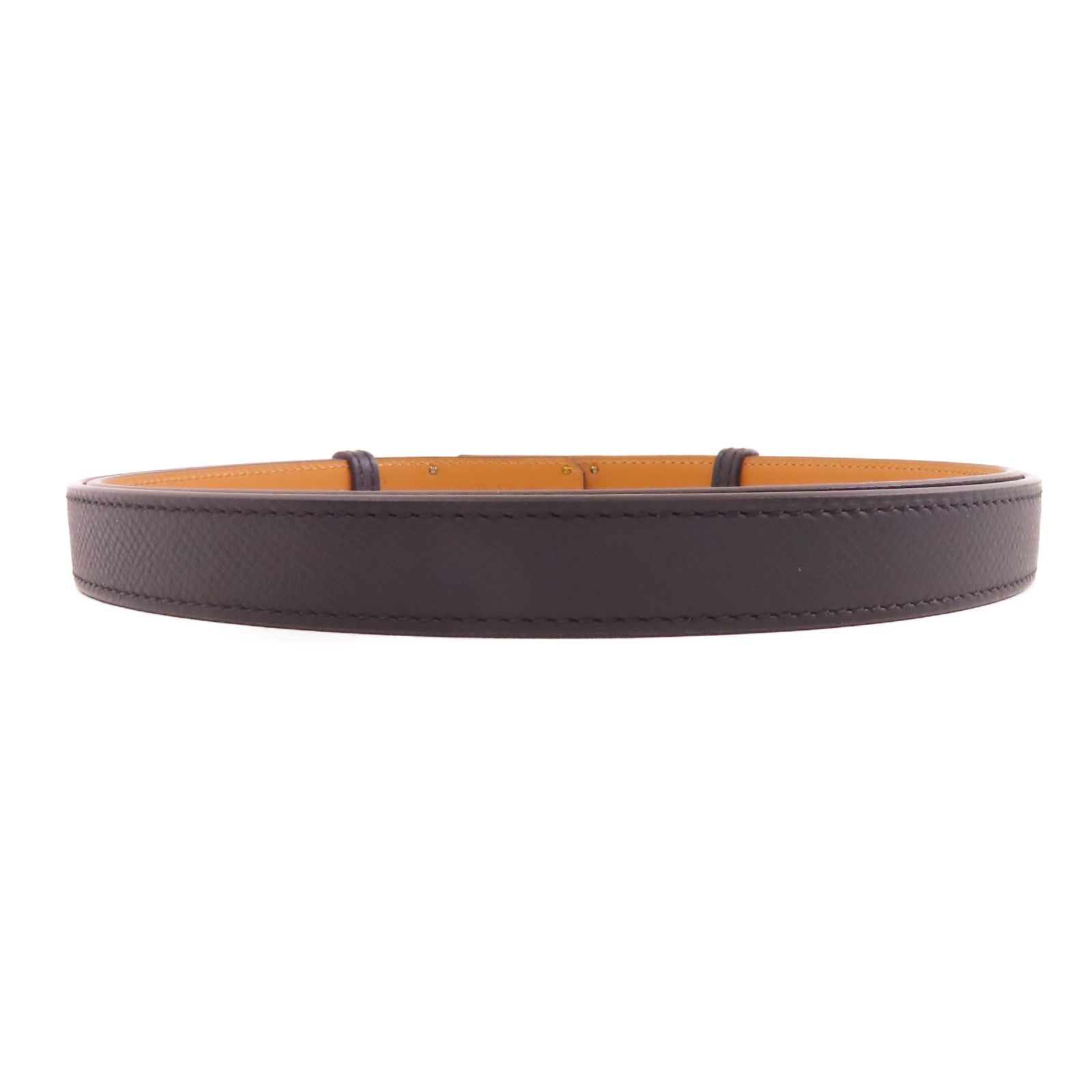 HERMES Epsom皮革Kelly Belt皮帶Noir/黑色