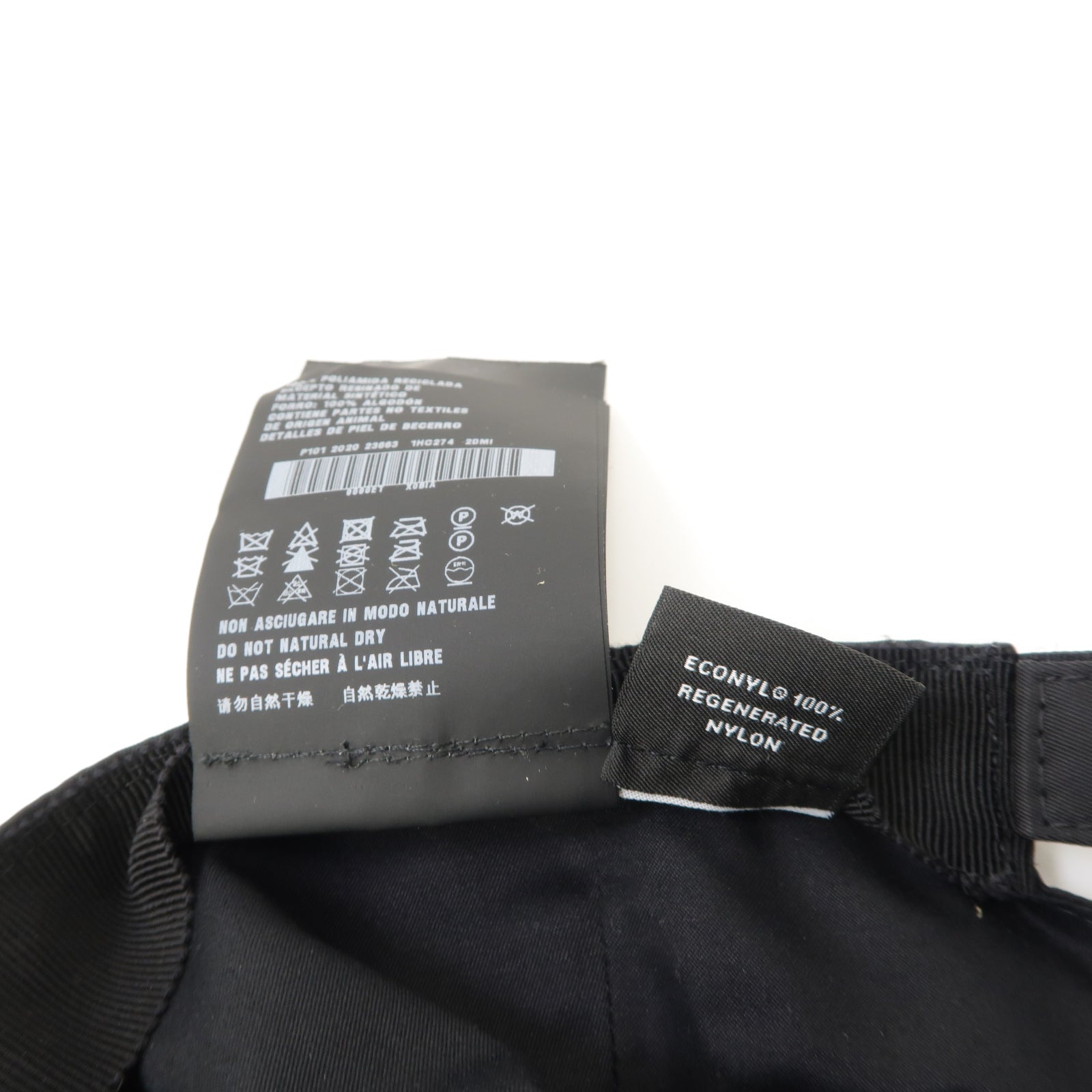PRADA 尼龍Cap Hat帽子黑色