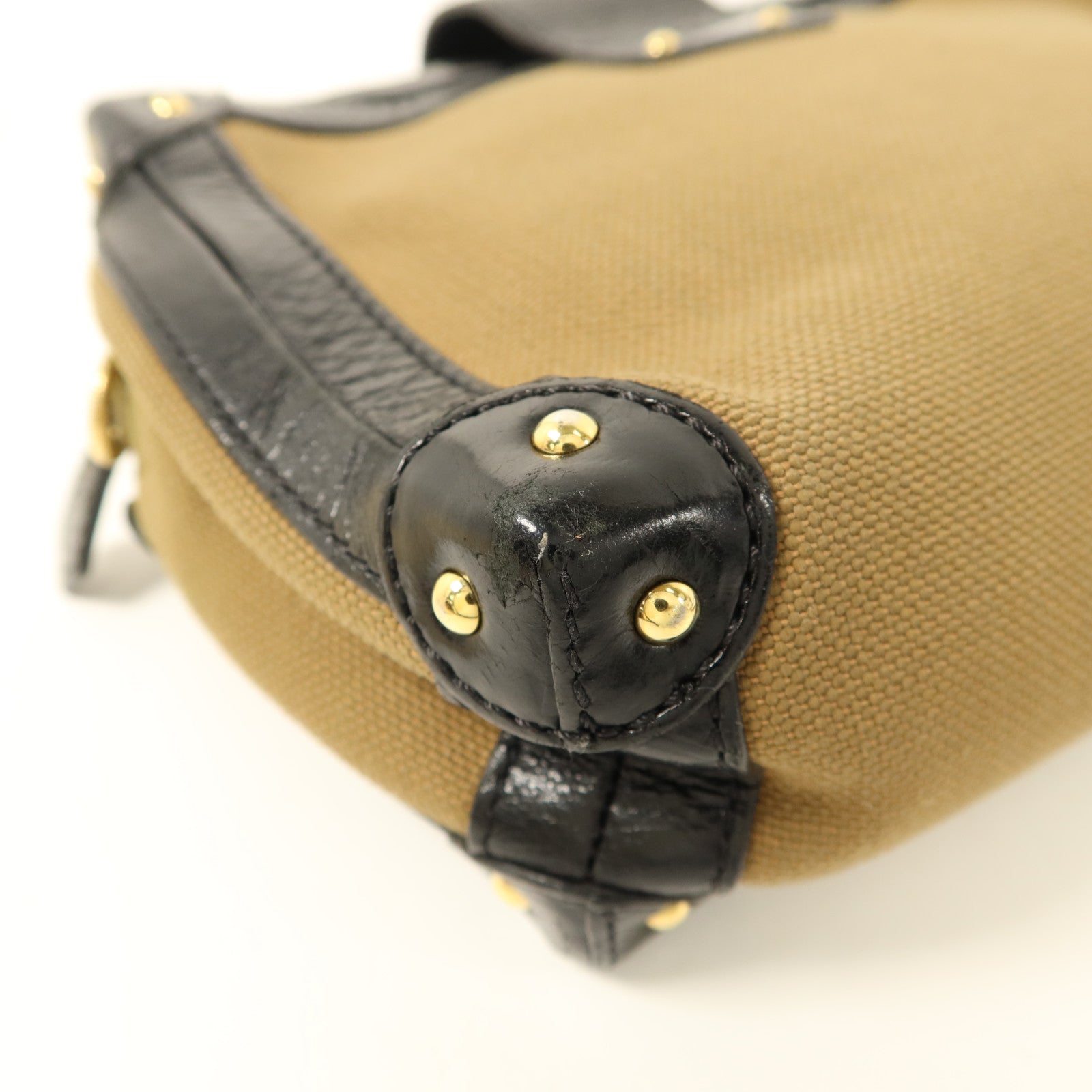 LOUIS VUITTON 帆布Petite Malle Soft MM金扣肩背袋