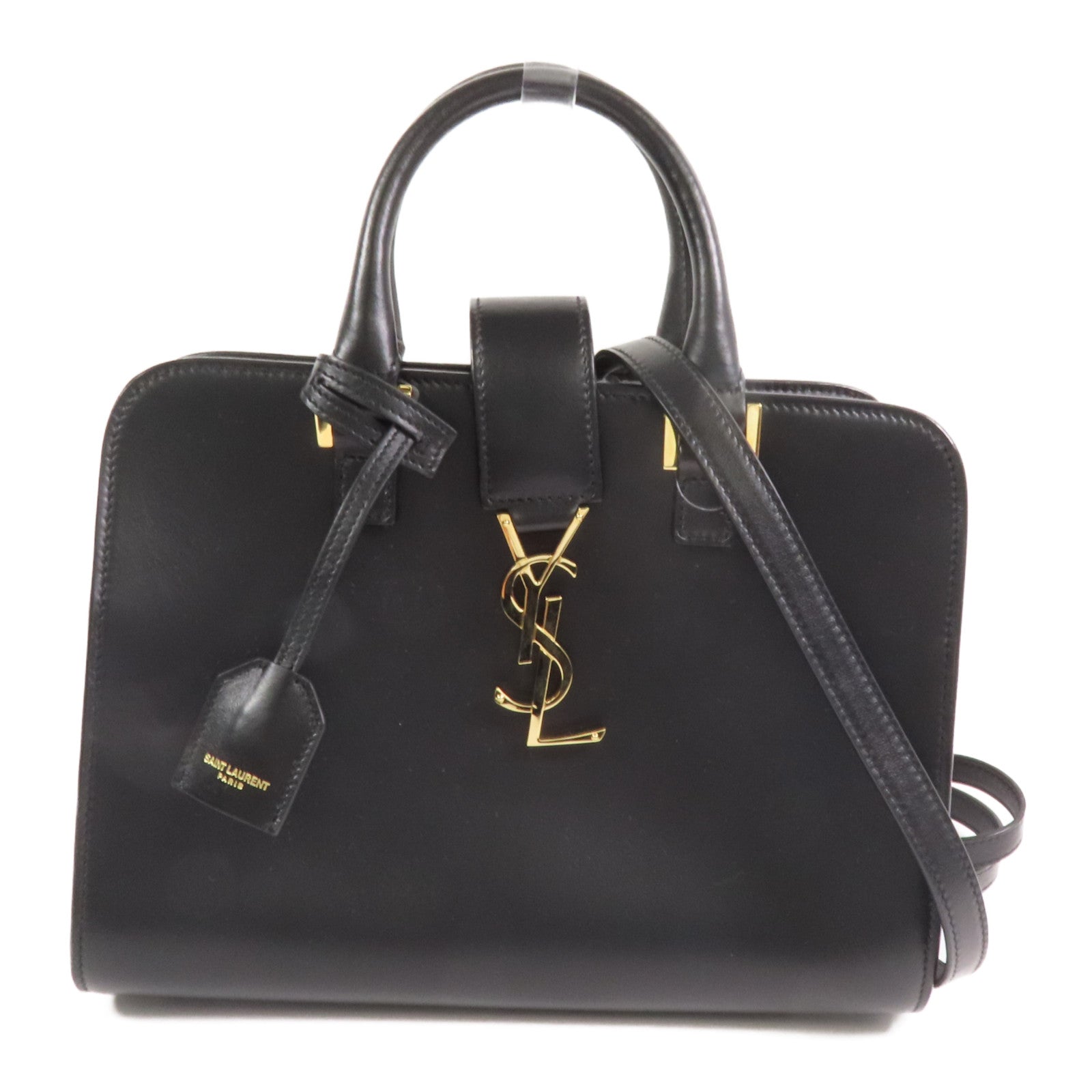 SAINT LAURENT 牛皮皮革Baby Cabas金扣手挽肩背兩用袋