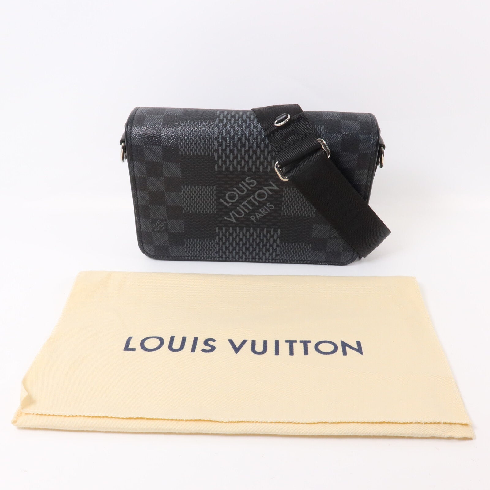 LOUIS VUITTON Damier Graphite Studio Messenger肩背袋