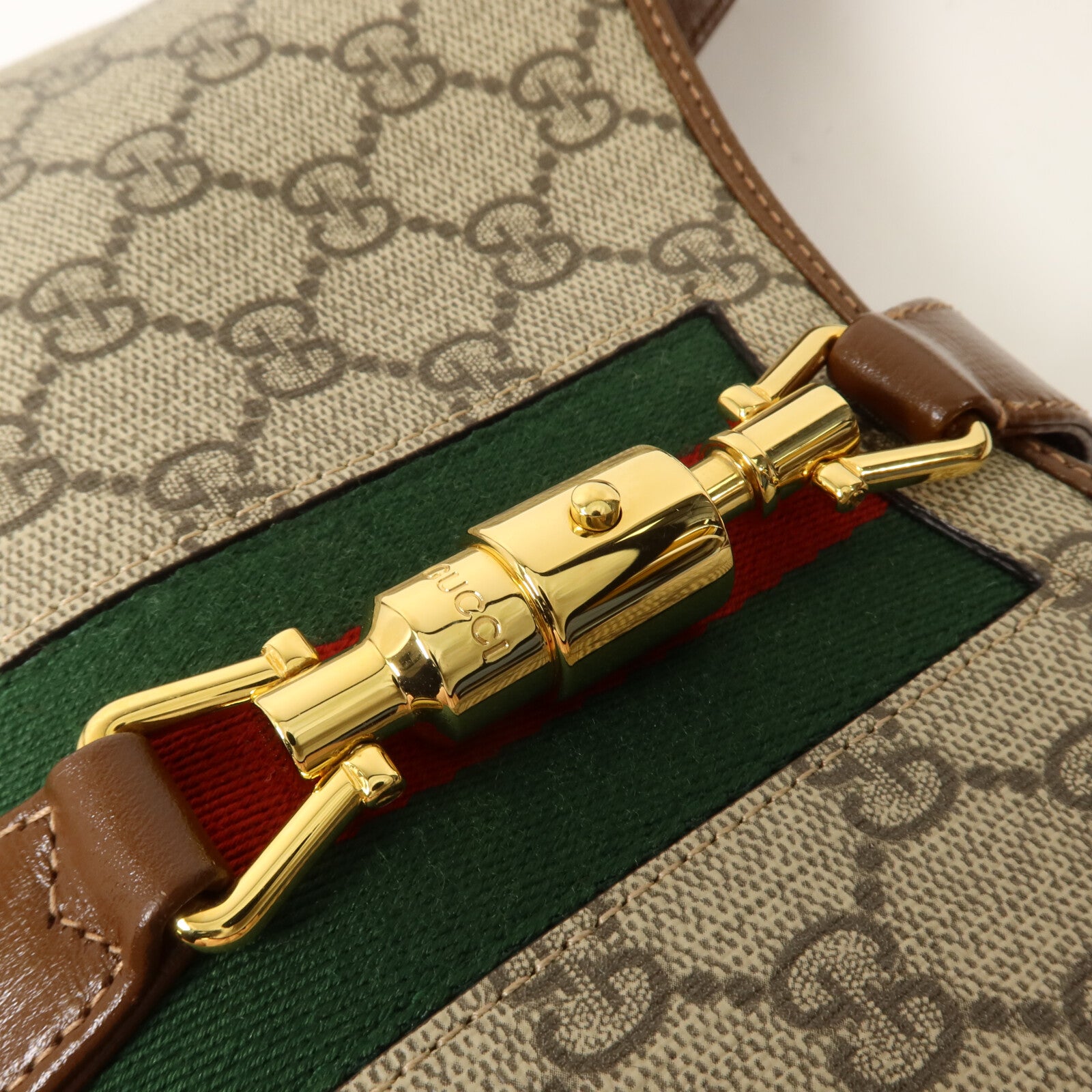GUCCI 塗層帆布Jackie 1961 Small手挽肩背兩用袋