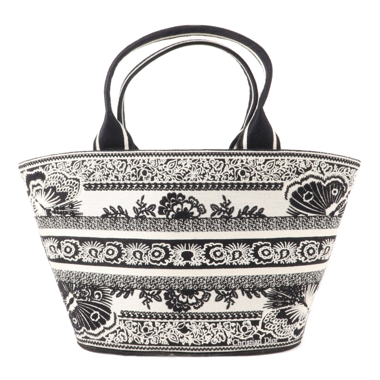 Dior 帆布Butterfly Bandana Hat Bucket Bag手挽肩背兩用袋