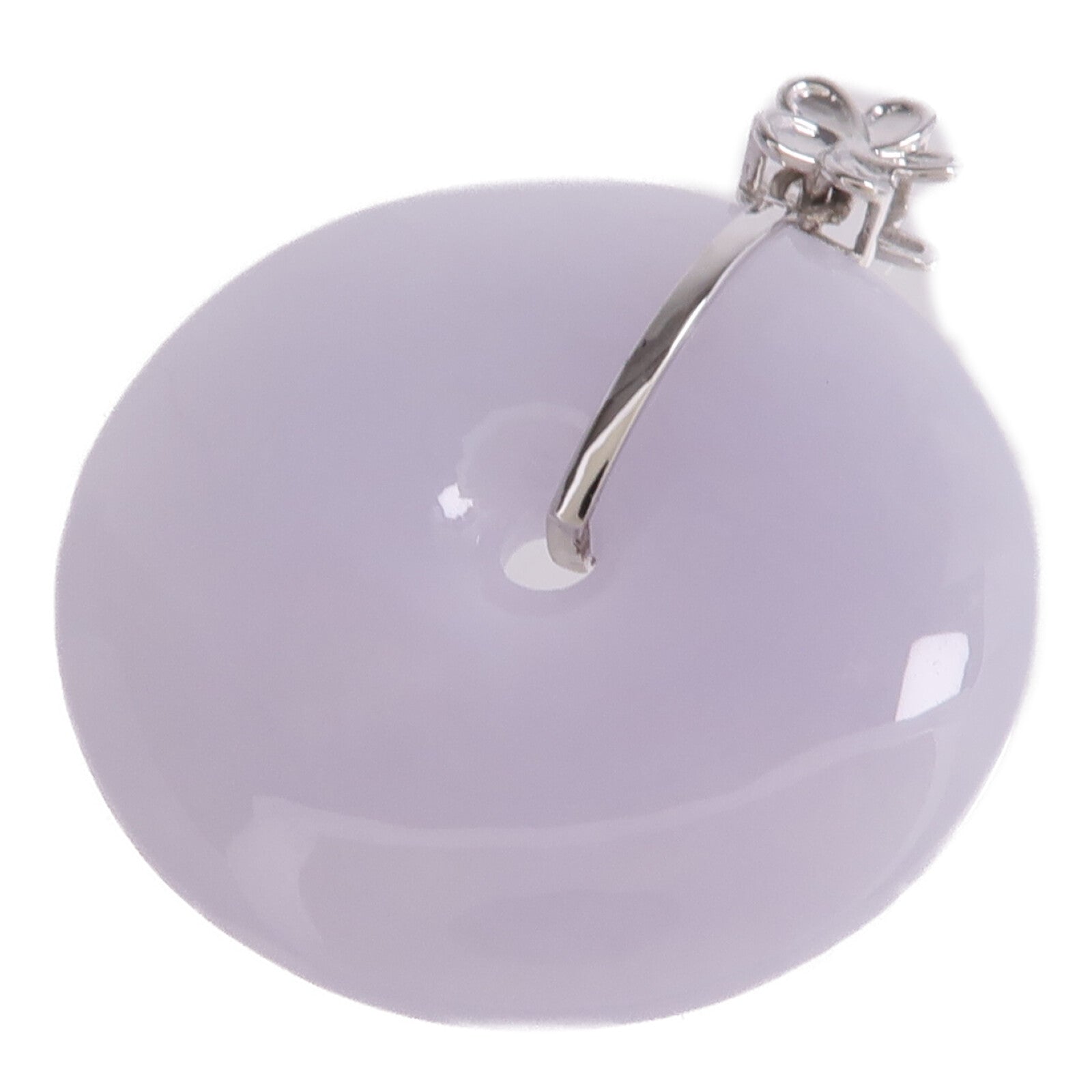 JEWELRY 18K白金Pendant Top翡翠吊墜