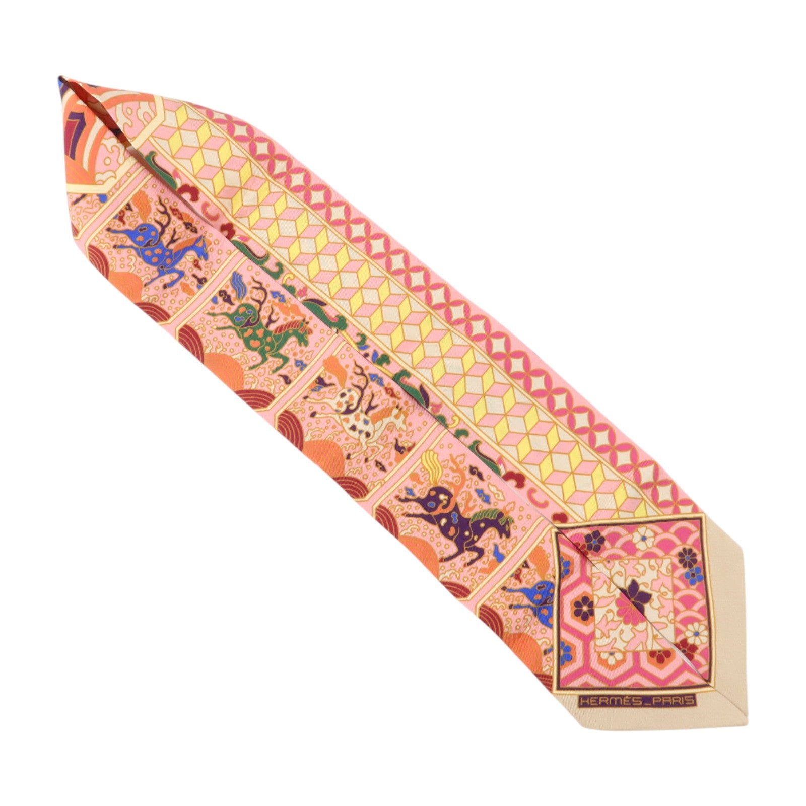 HERMES 絲質Twilly絲巾