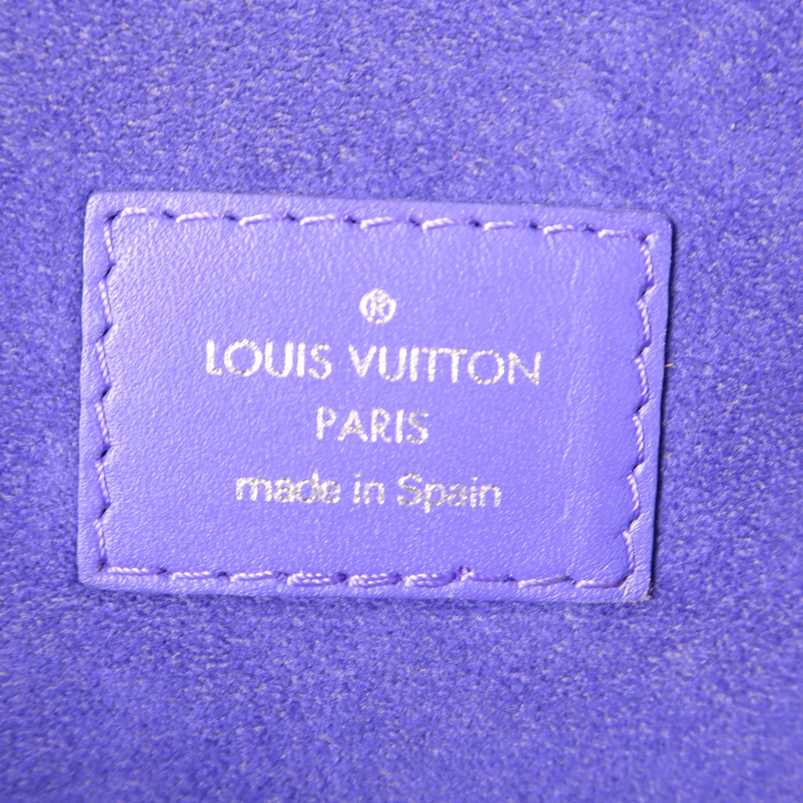 LOUIS VUITTON Epi Neverfull MM銀扣手挽袋紫色