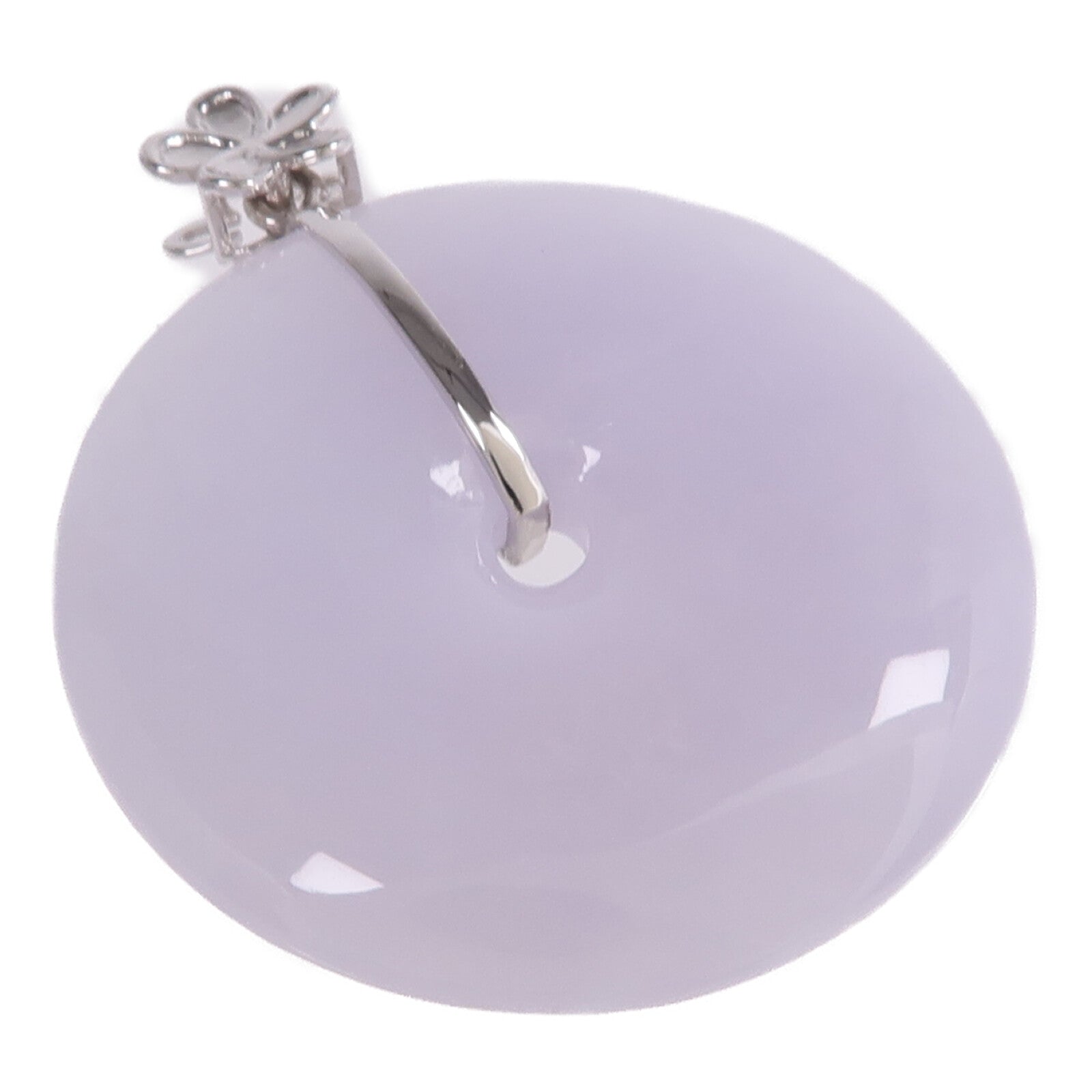 JEWELRY 18K白金Pendant Top翡翠吊墜