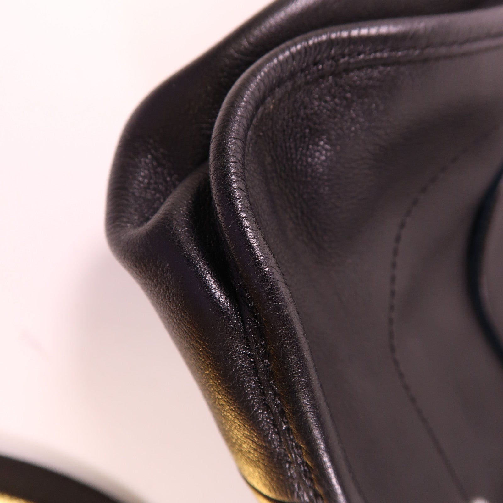Longchamp 牛皮皮革Shoulder Bag銀扣肩背袋