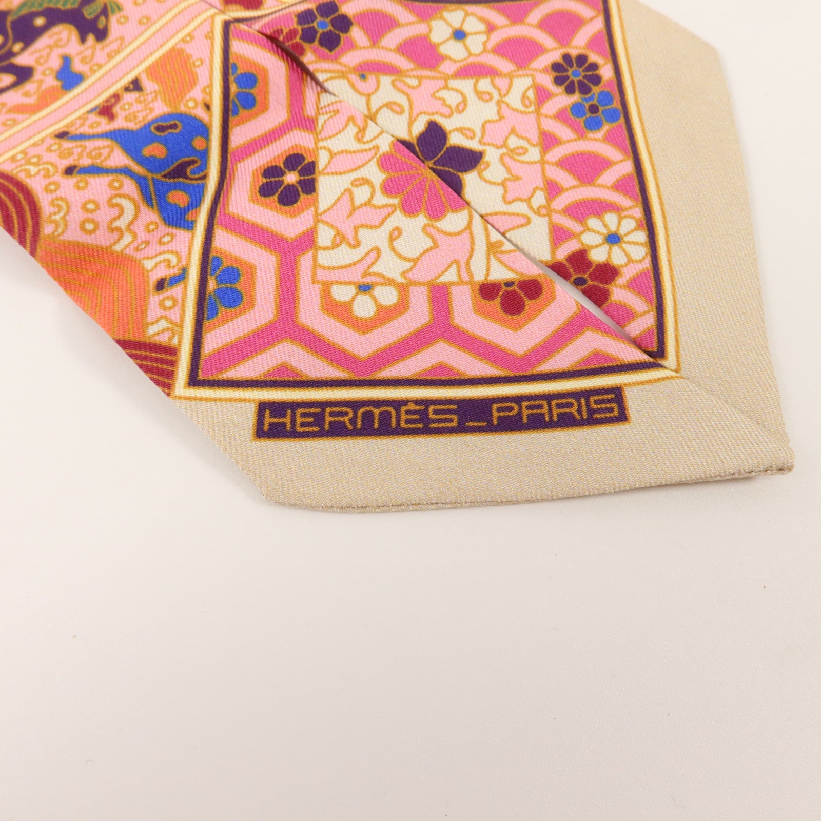 HERMES 絲質Twilly絲巾