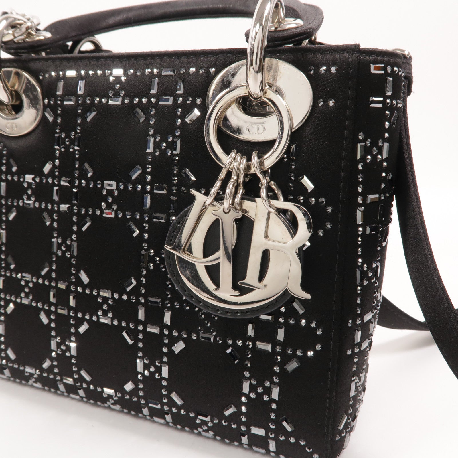 Dior Satin Mini Lady Dior手挽肩背兩用袋