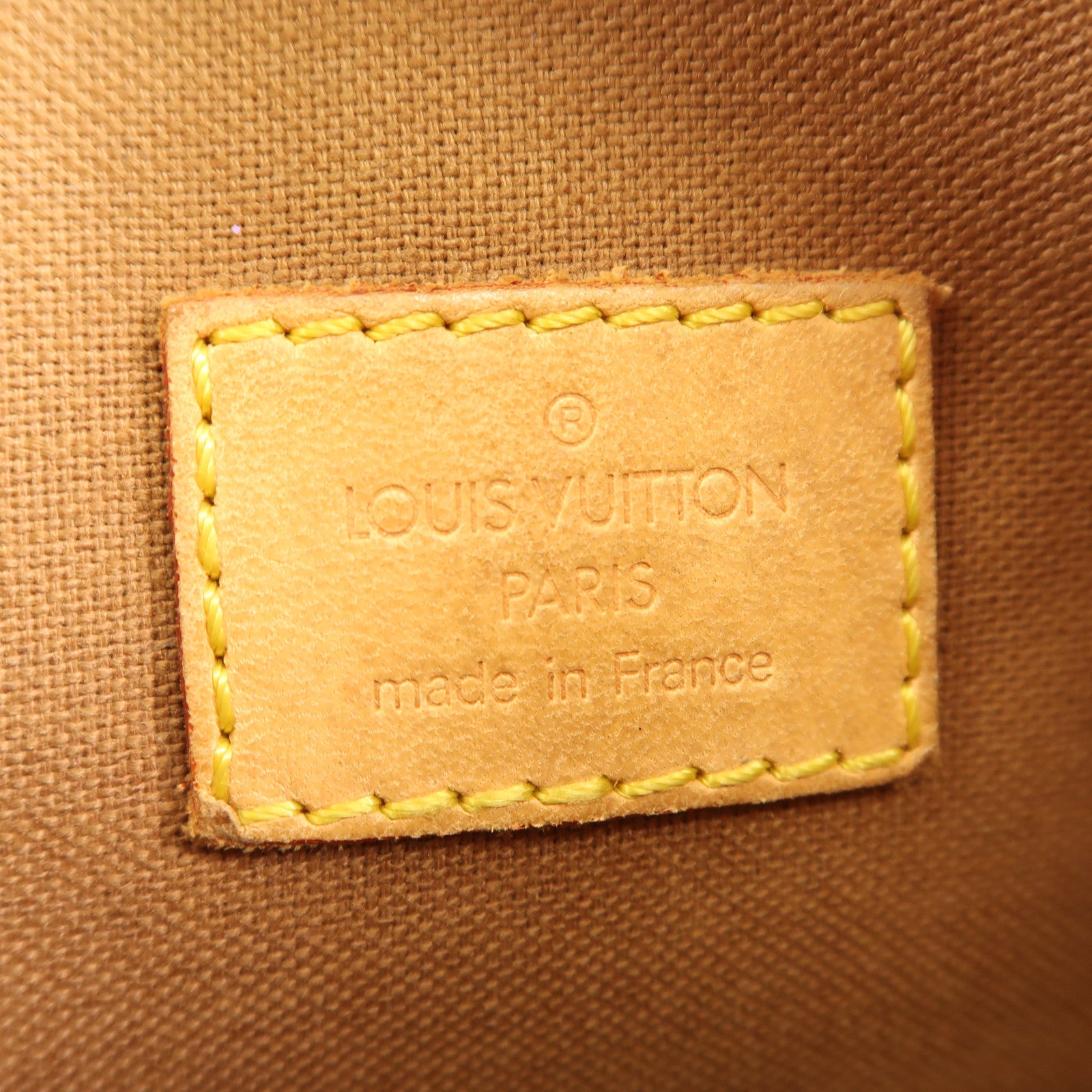 LOUIS VUITTON Monogram Pochette Bosphore金扣肩背袋棕色