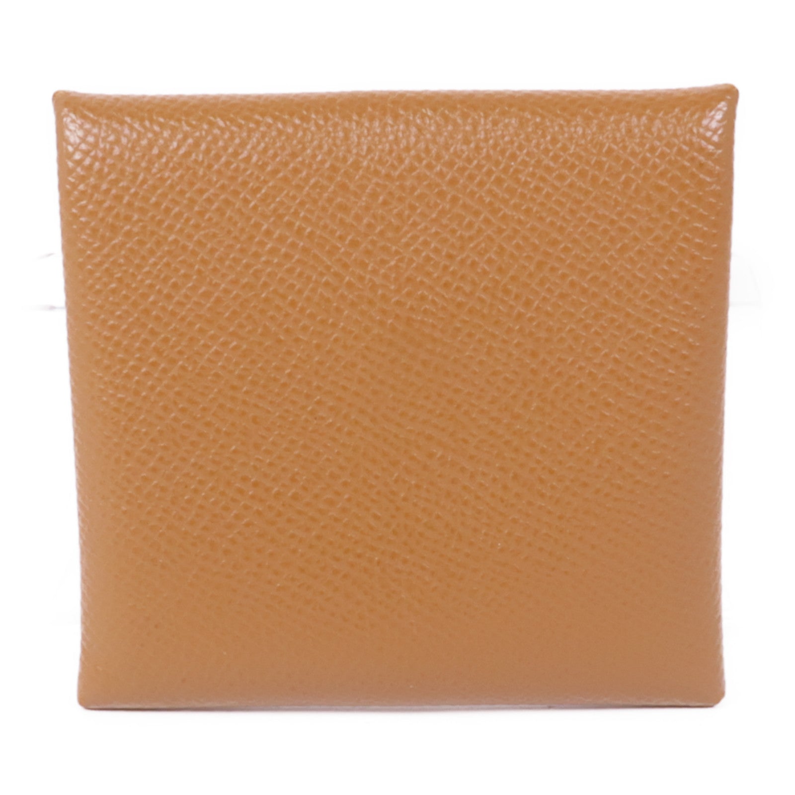 HERMES PHW Bastia Coin Purse Veau Epsom Leather Gold Brown