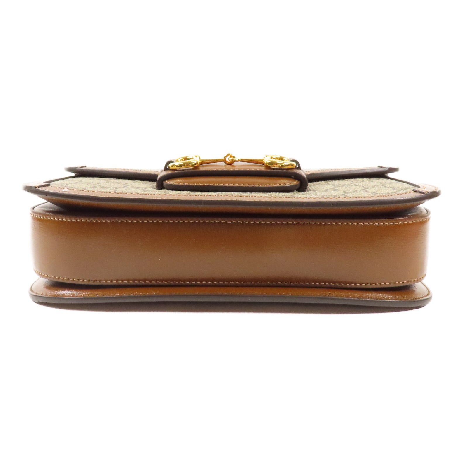 GUCCI 【激減優惠】塗層帆布/牛皮皮革Shoulder Bag金扣肩背袋