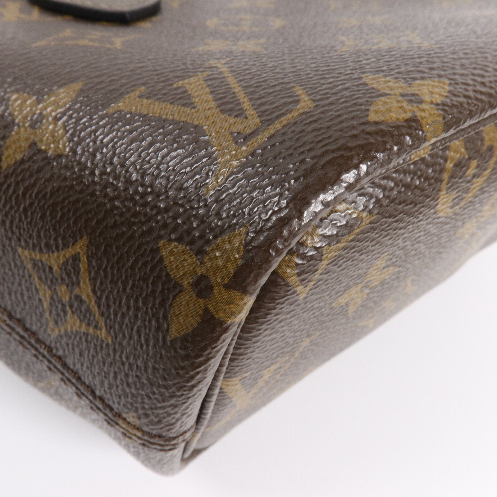 LOUIS VUITTON Monogram/牛皮皮革Neverfull Bandouliere Inside Out BB手挽肩背兩用袋
