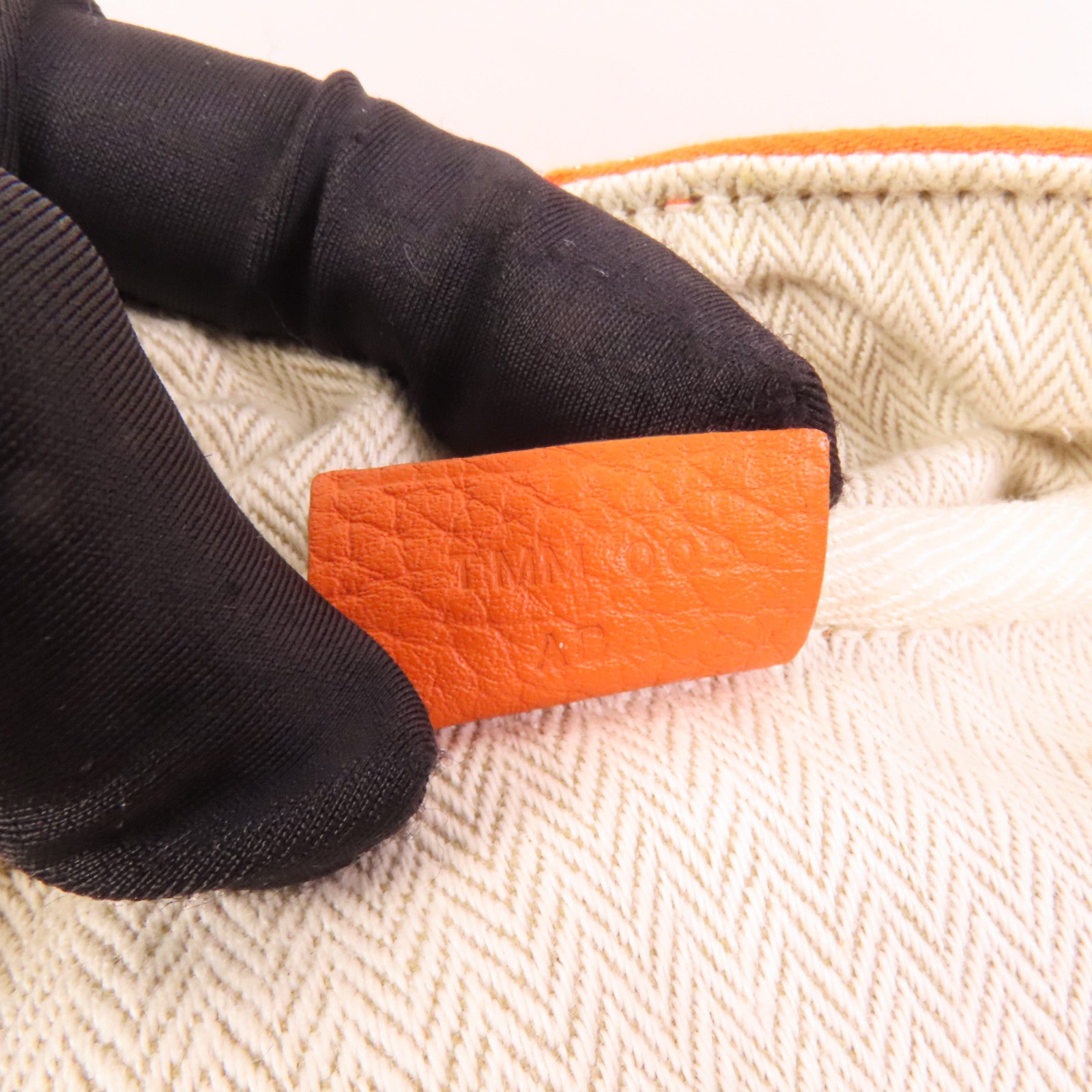 HERMES Evercolor皮革Victoria 35銀扣手挽袋Orange