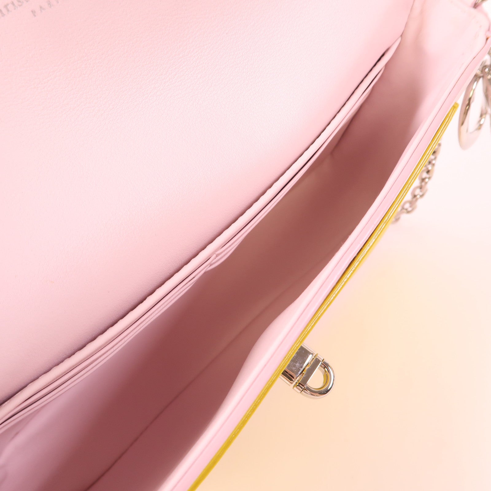 Dior 牛皮皮革WOC銀扣鏈帶肩背袋