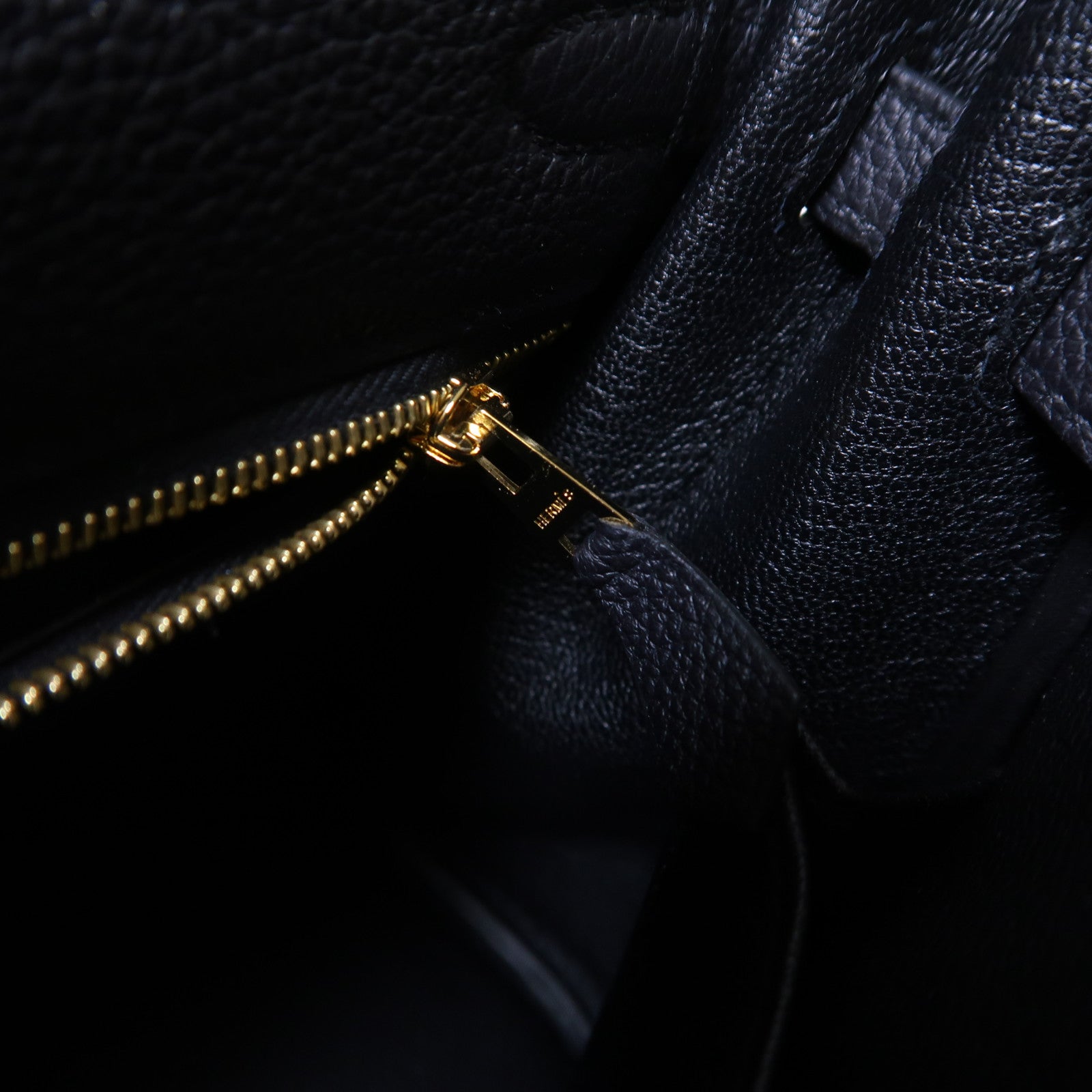 HERMES Togo皮革Kelly 25金釦手挽肩背兩用袋黑色