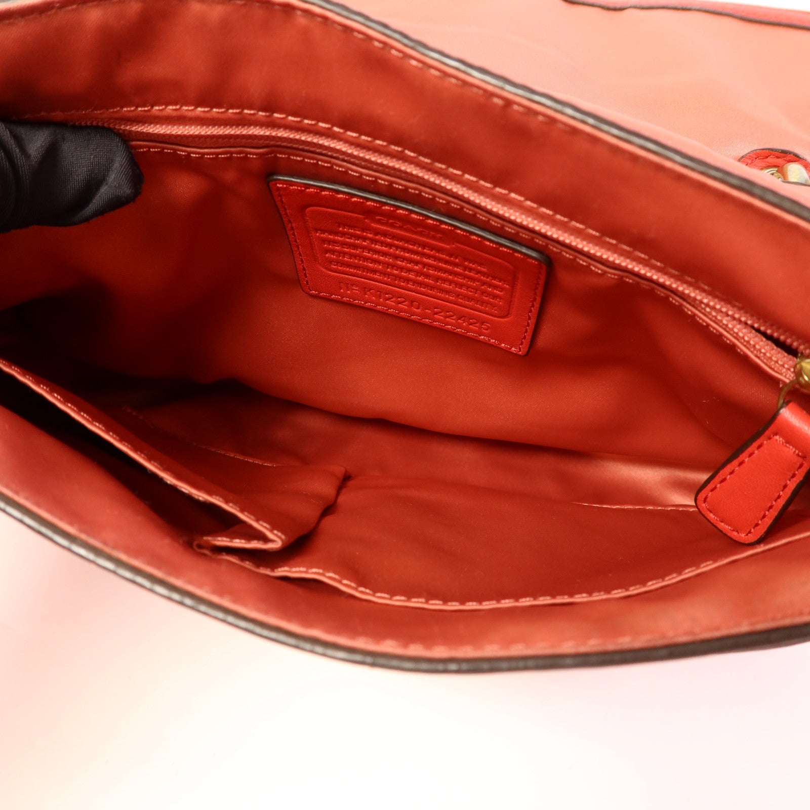 COACH 牛皮皮革2 Way Shoulder金扣手挽肩背兩用袋