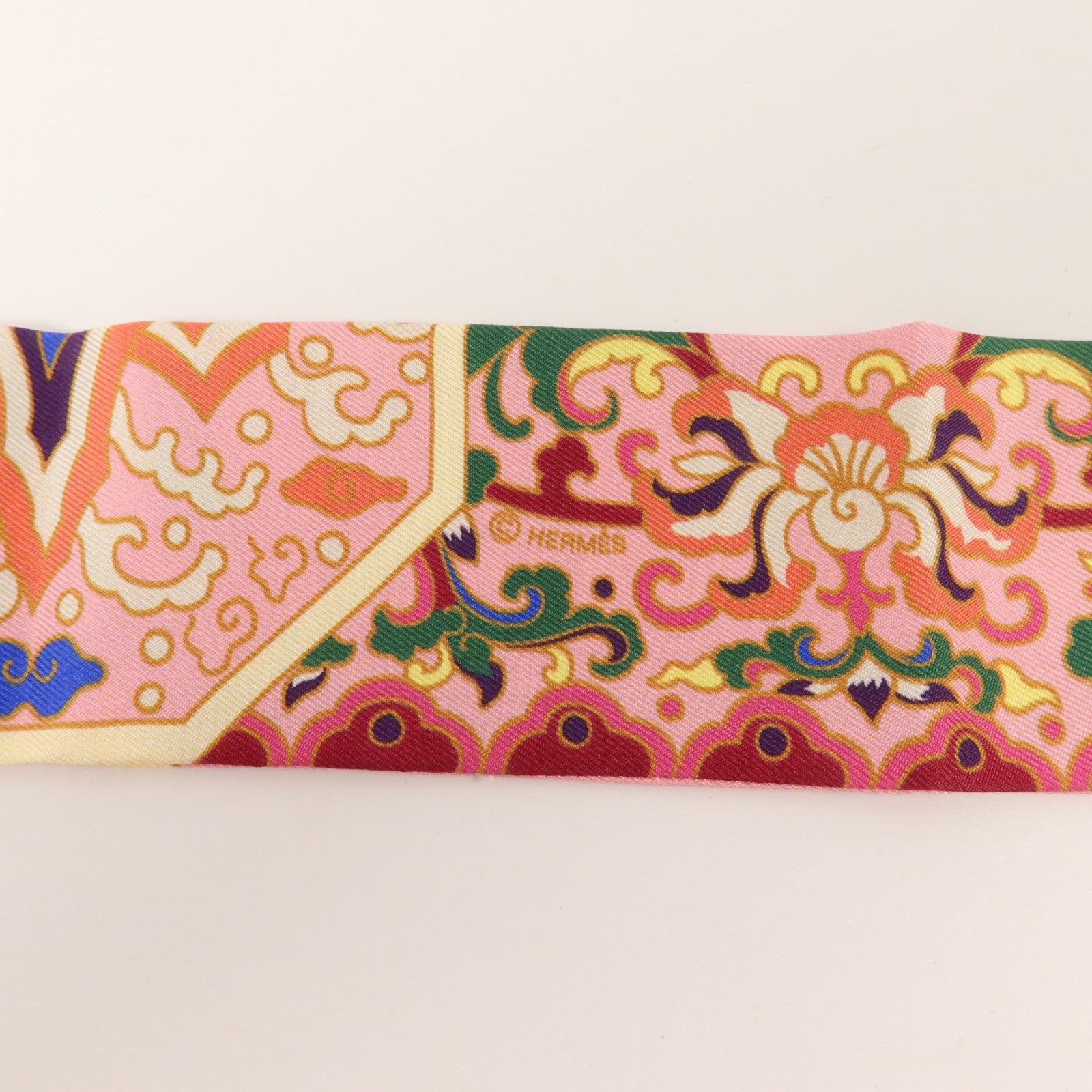 HERMES 絲質Twilly絲巾