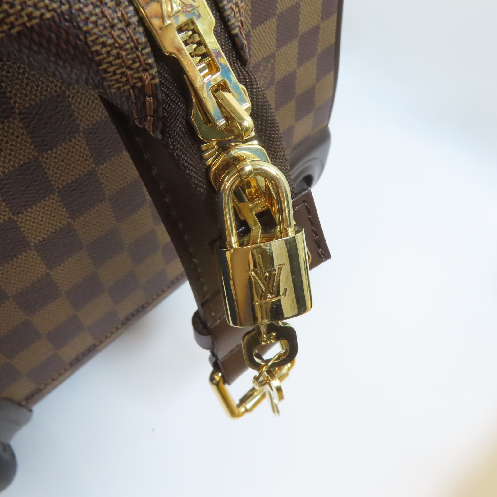 LOUIS VUITTON Damier Eole 50 Boston Carry Bag金扣手挽袋啡色