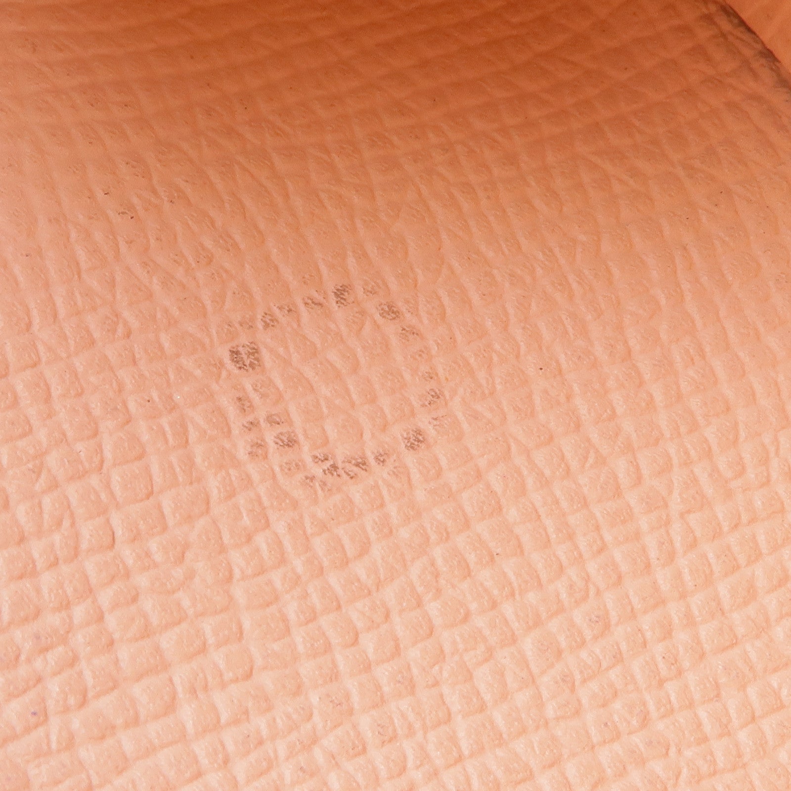 HERMES Epsom皮革Calvi銀扣卡片套Rose Jaipur/