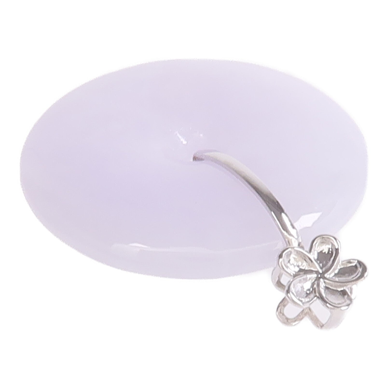JEWELRY 18K白金Pendant Top翡翠吊墜